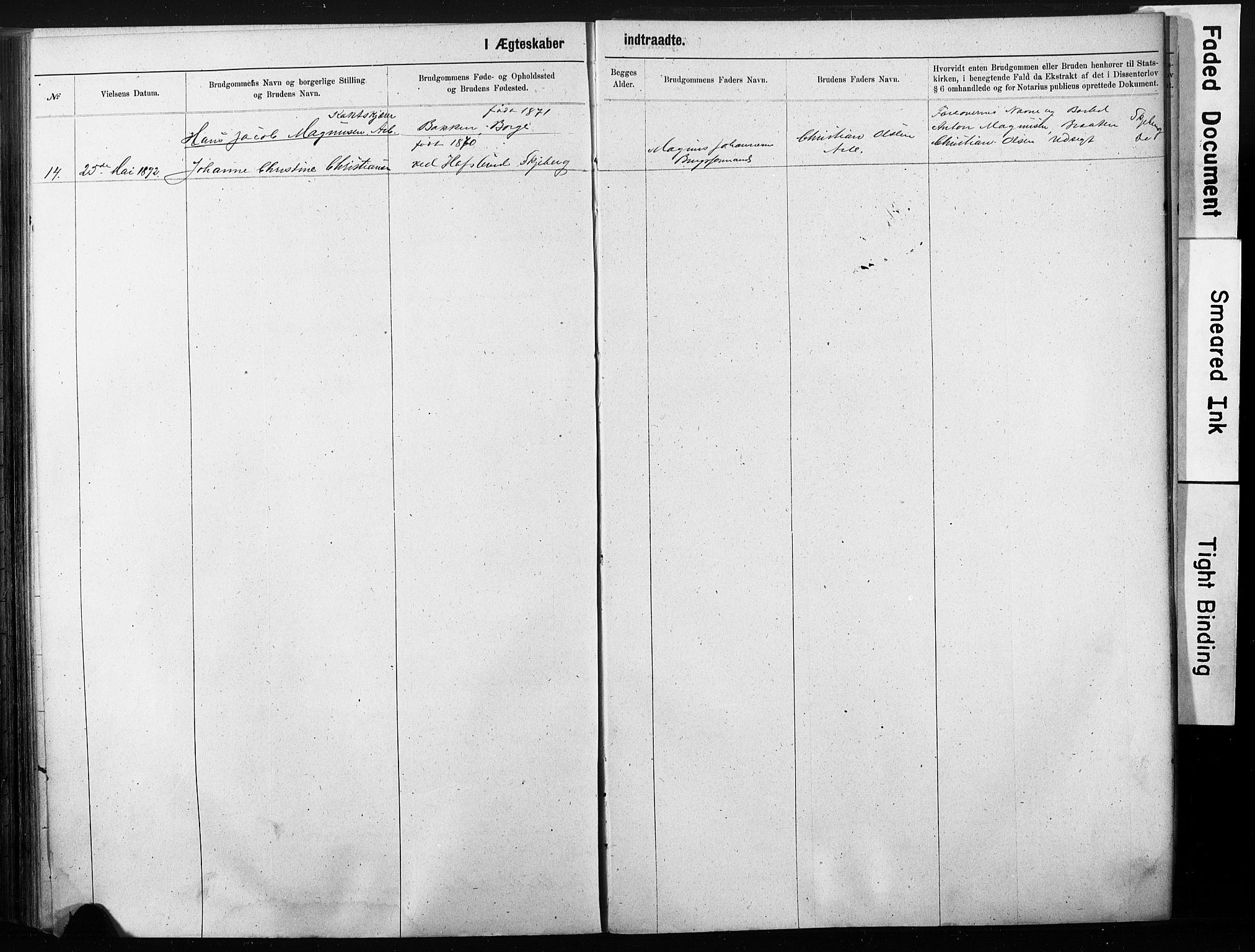 Sarpsborg metodistkirke, SAO/PAO-0233/A/L0003: Dissenter register no. 3, 1856-1893