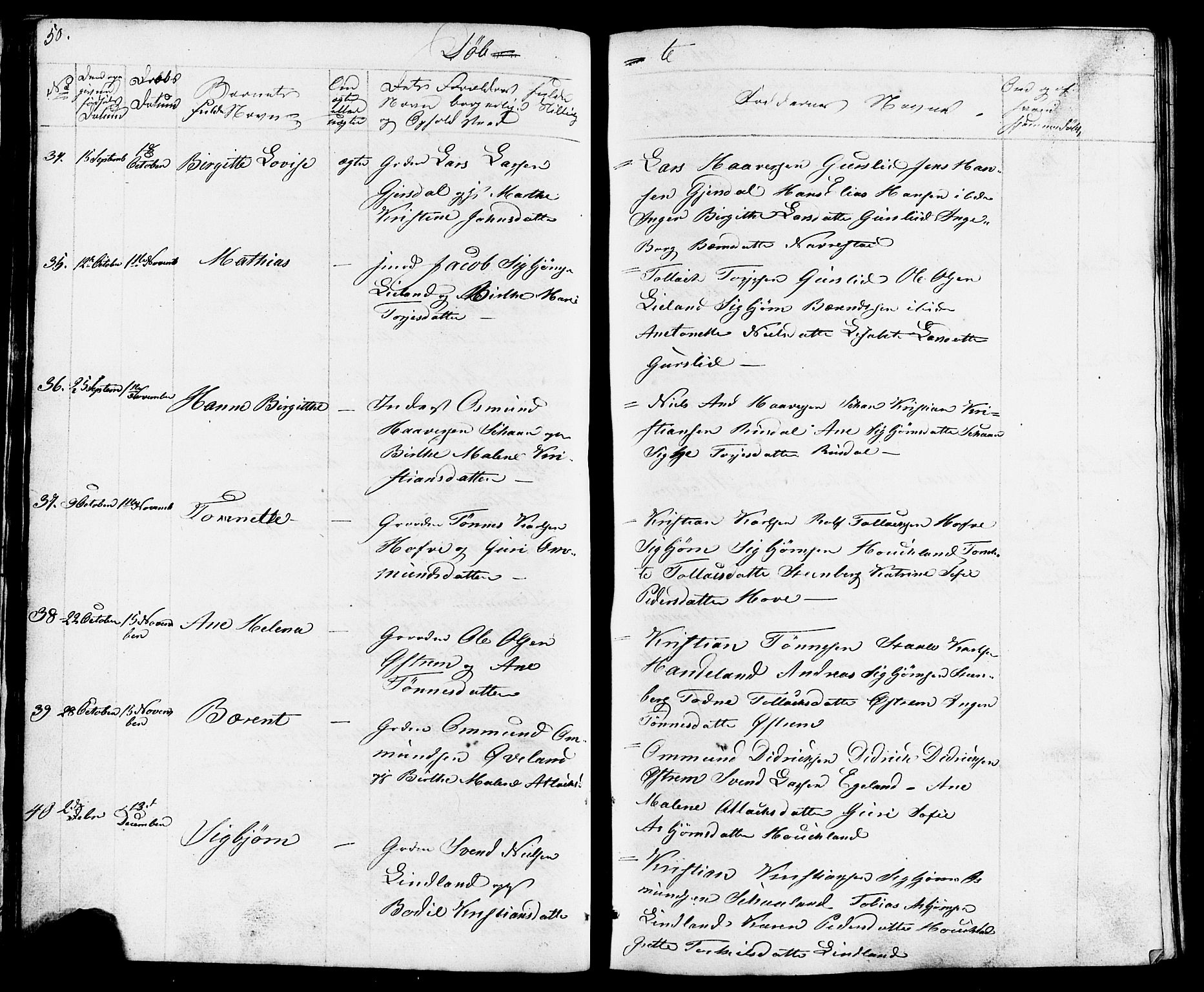 Lund sokneprestkontor, AV/SAST-A-101809/S07/L0003: Parish register (copy) no. B 3, 1848-1885, p. 50