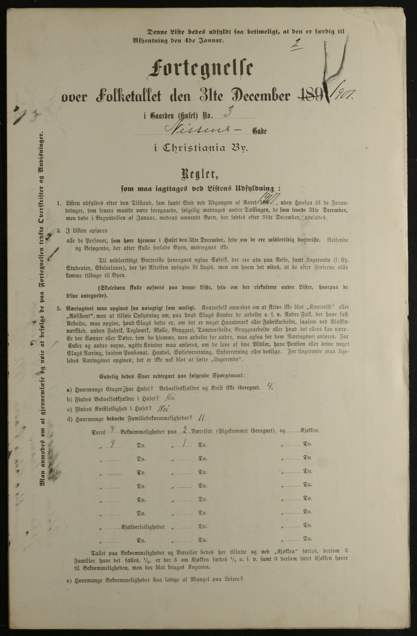 OBA, Municipal Census 1901 for Kristiania, 1901, p. 10915