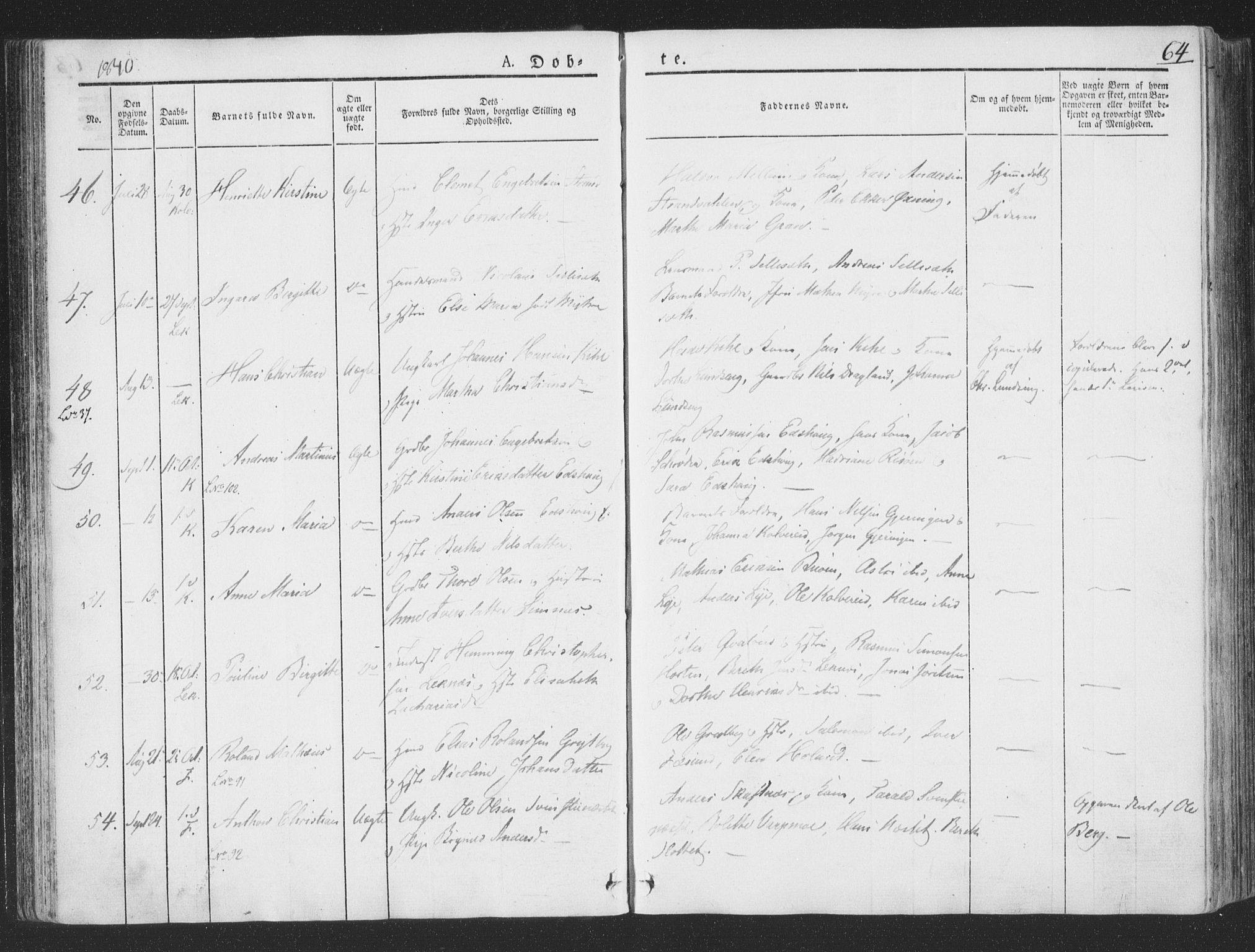 Ministerialprotokoller, klokkerbøker og fødselsregistre - Nord-Trøndelag, AV/SAT-A-1458/780/L0639: Parish register (official) no. 780A04, 1830-1844, p. 64