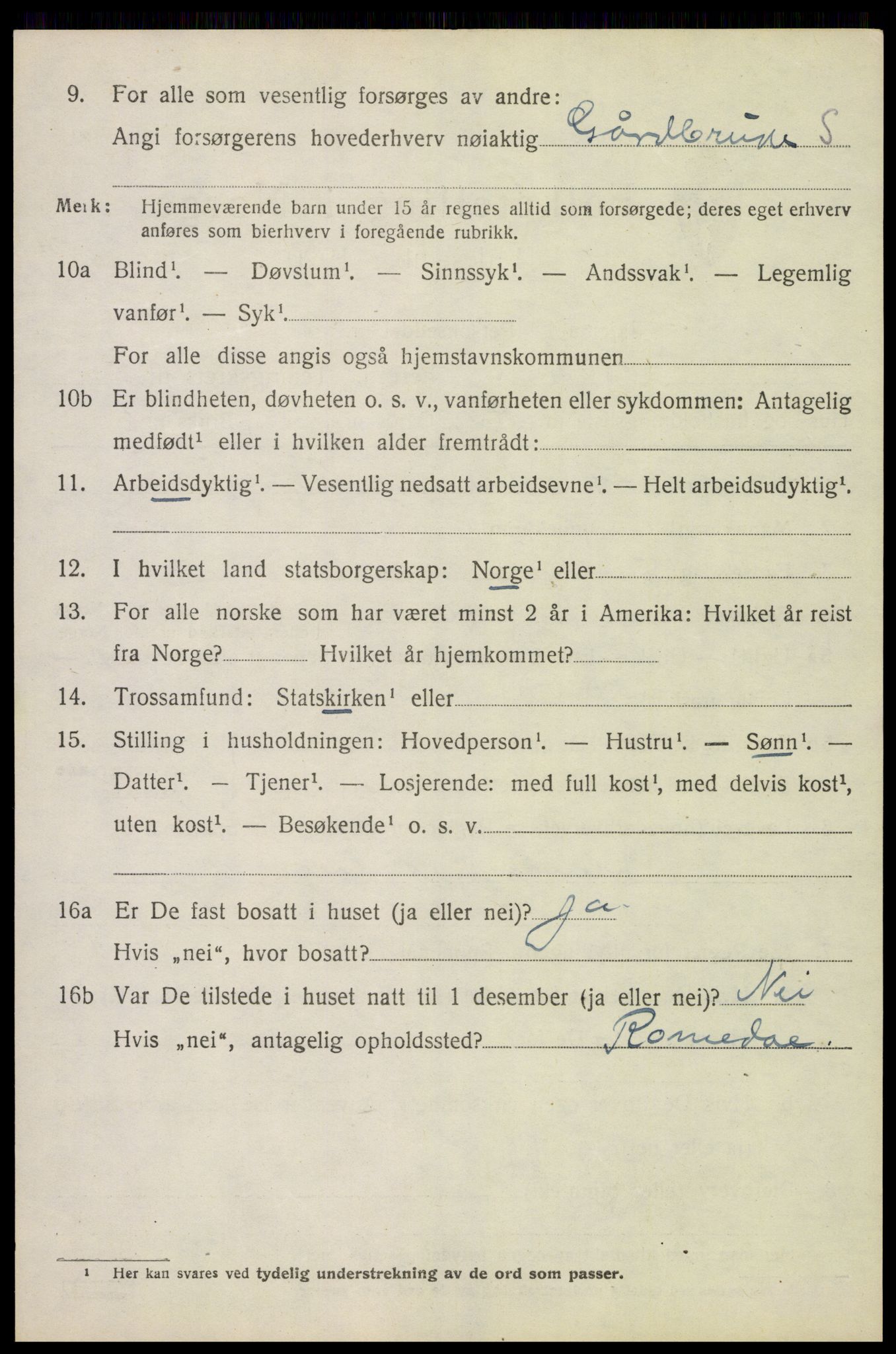 SAH, 1920 census for Nes (Hedmark), 1920, p. 7527