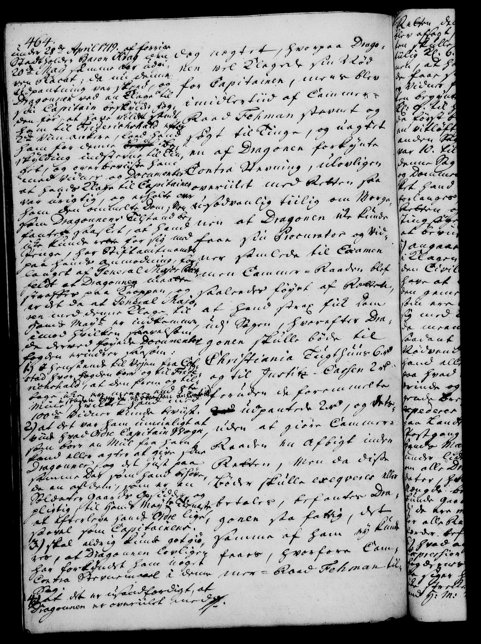 Rentekammeret, Kammerkanselliet, AV/RA-EA-3111/G/Gh/Gha/L0028: Norsk ekstraktmemorialprotokoll (merket RK 53.73), 1746-1748, p. 464