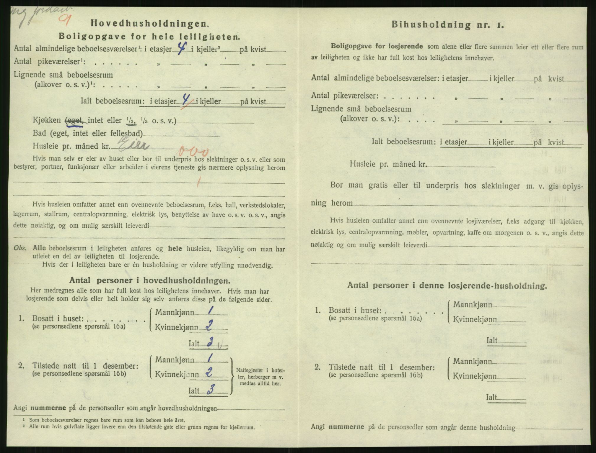 SAT, 1920 census for Steinkjer, 1920, p. 1991