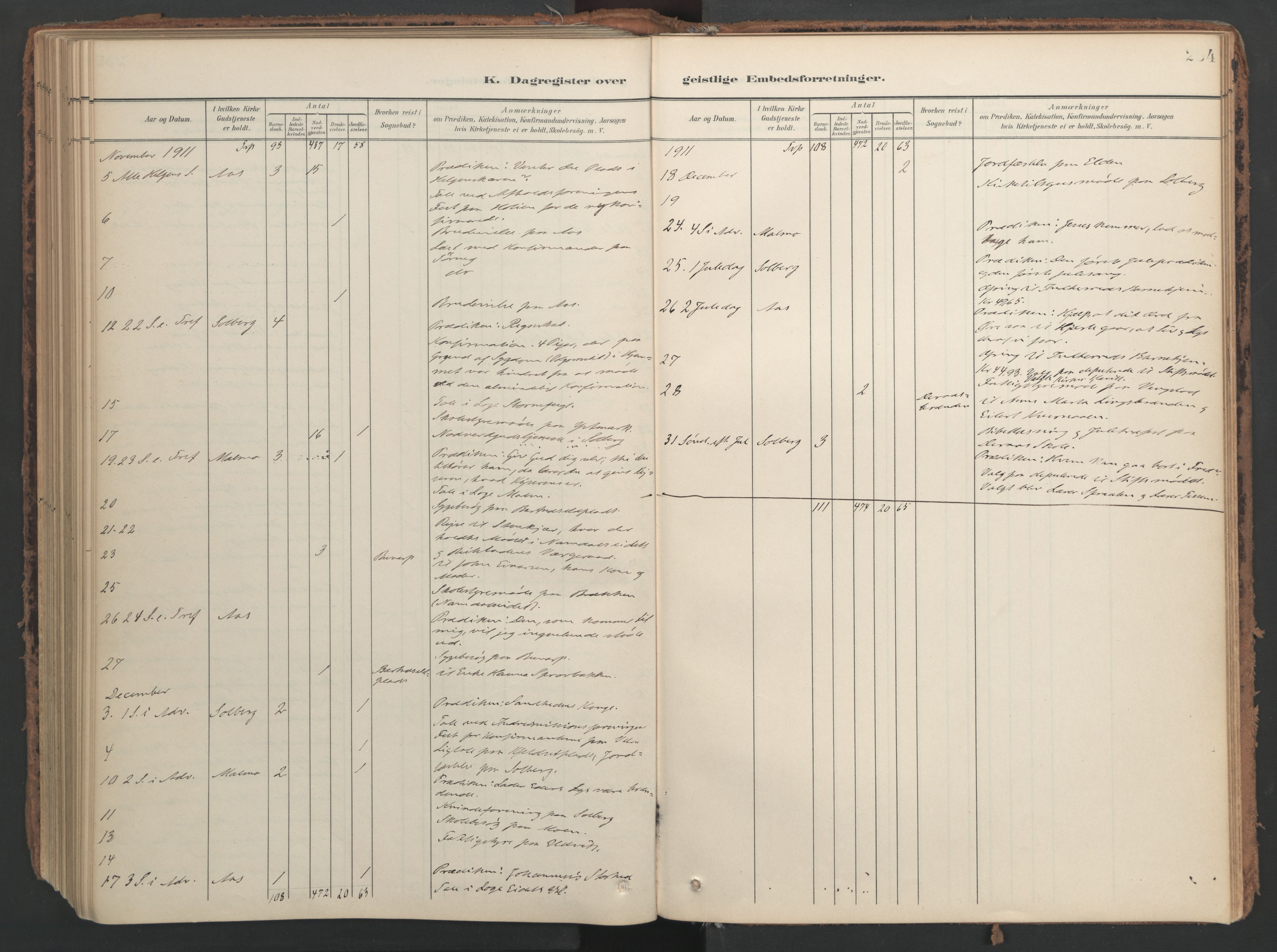 Ministerialprotokoller, klokkerbøker og fødselsregistre - Nord-Trøndelag, AV/SAT-A-1458/741/L0397: Parish register (official) no. 741A11, 1901-1911, p. 234