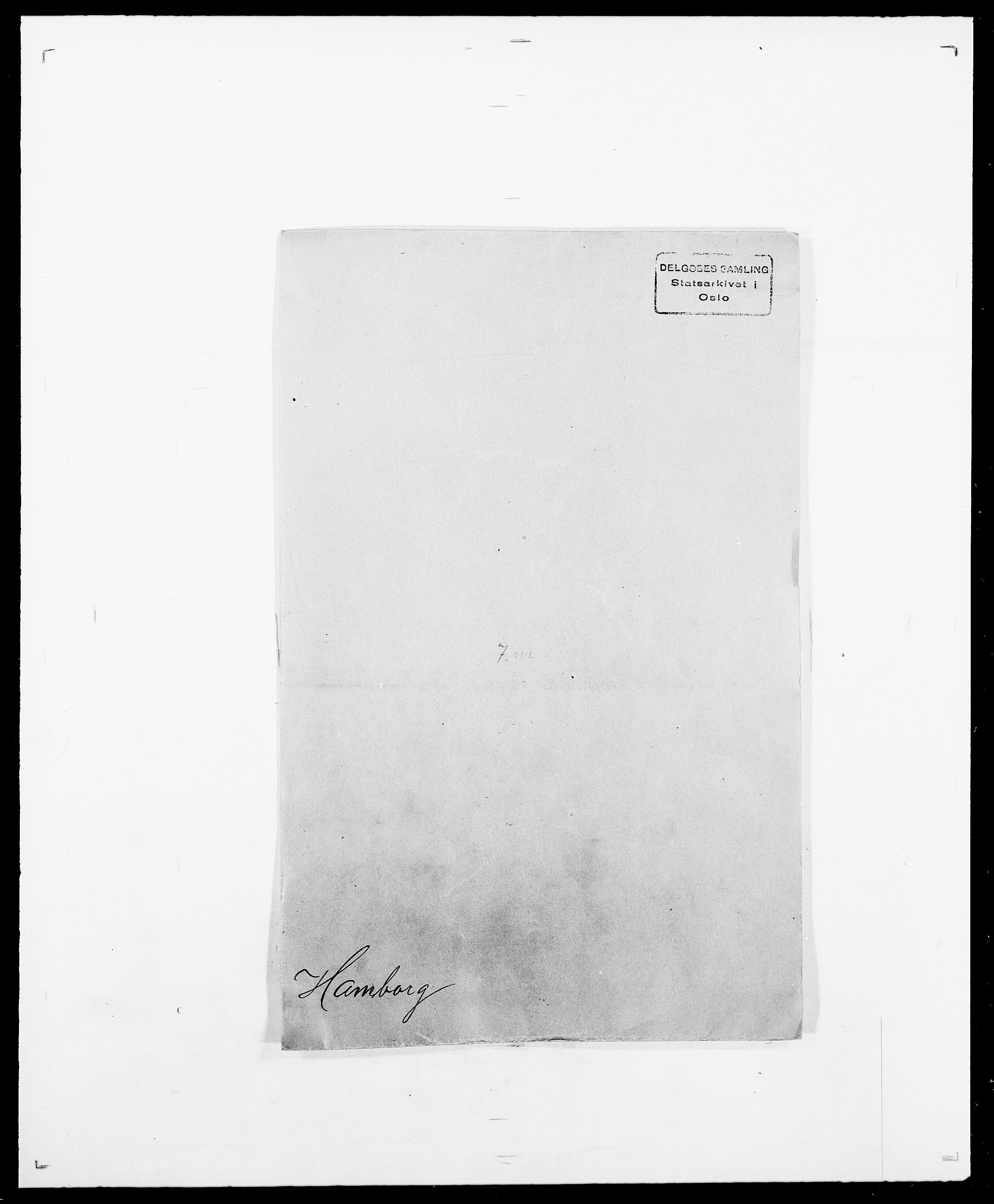 Delgobe, Charles Antoine - samling, SAO/PAO-0038/D/Da/L0016: Hamborg - Hektoen, p. 1