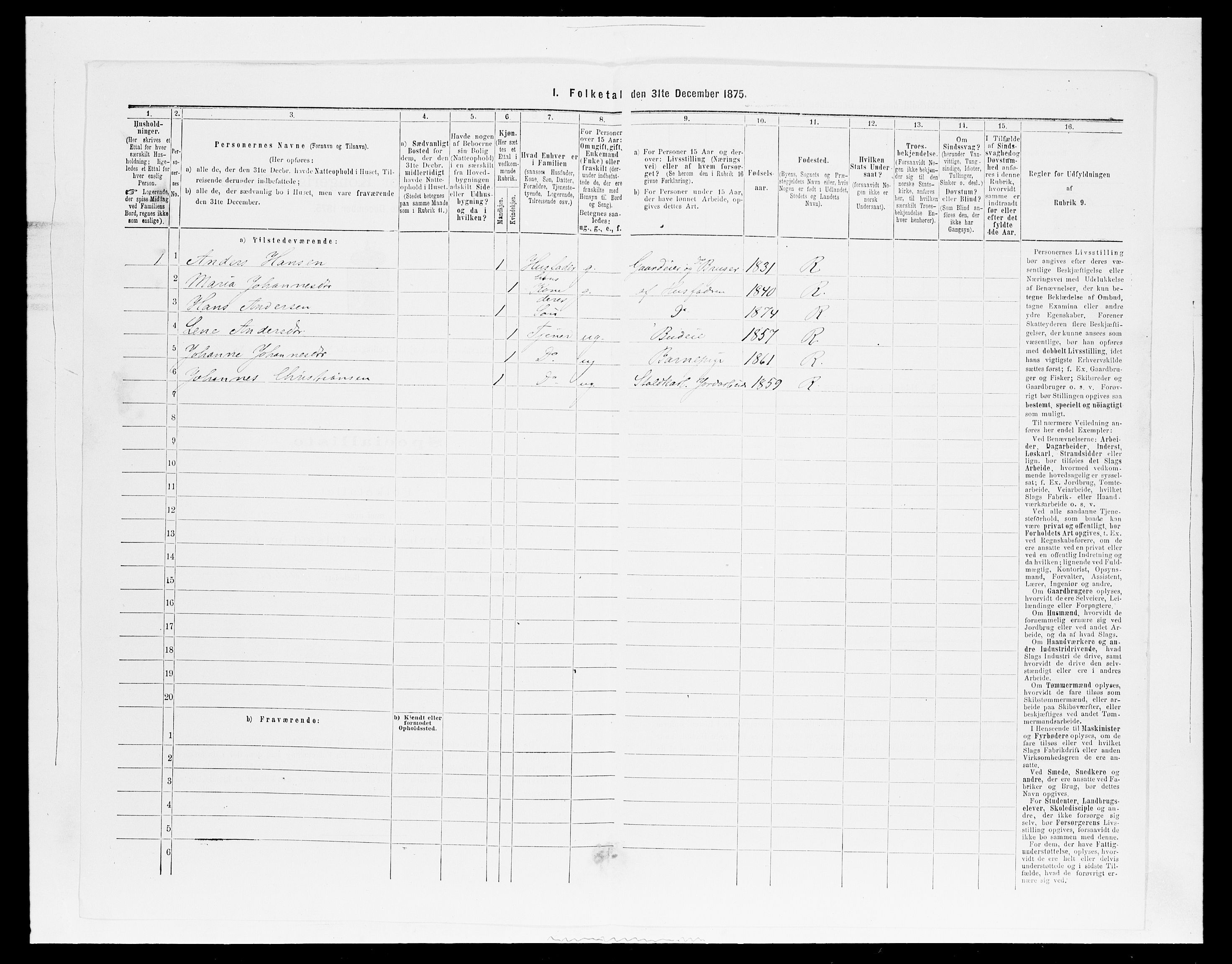 SAH, 1875 census for 0412P Ringsaker, 1875, p. 1144