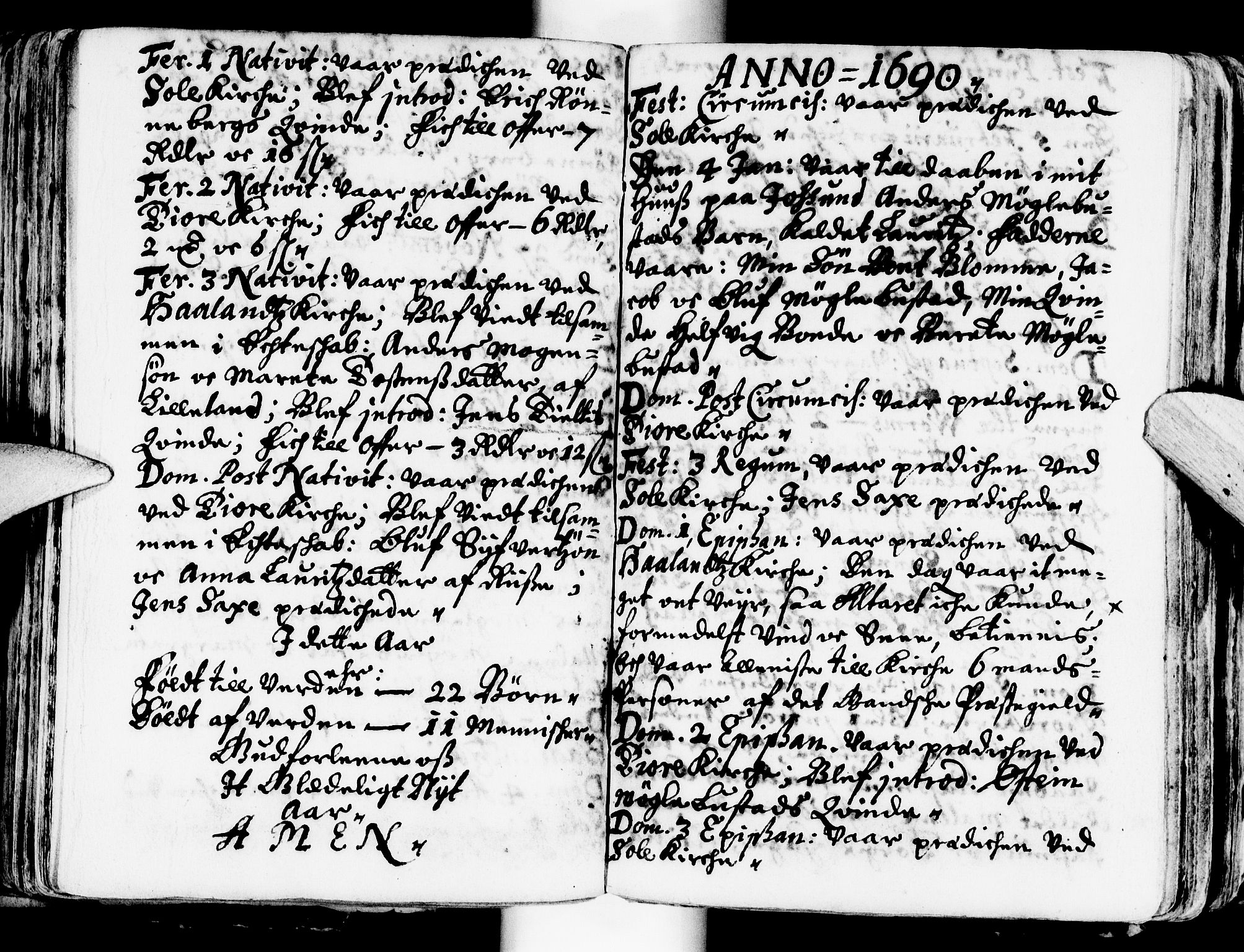 Håland sokneprestkontor, AV/SAST-A-101802/001/30BA/L0001: Parish register (official) no. A 1, 1671-1722