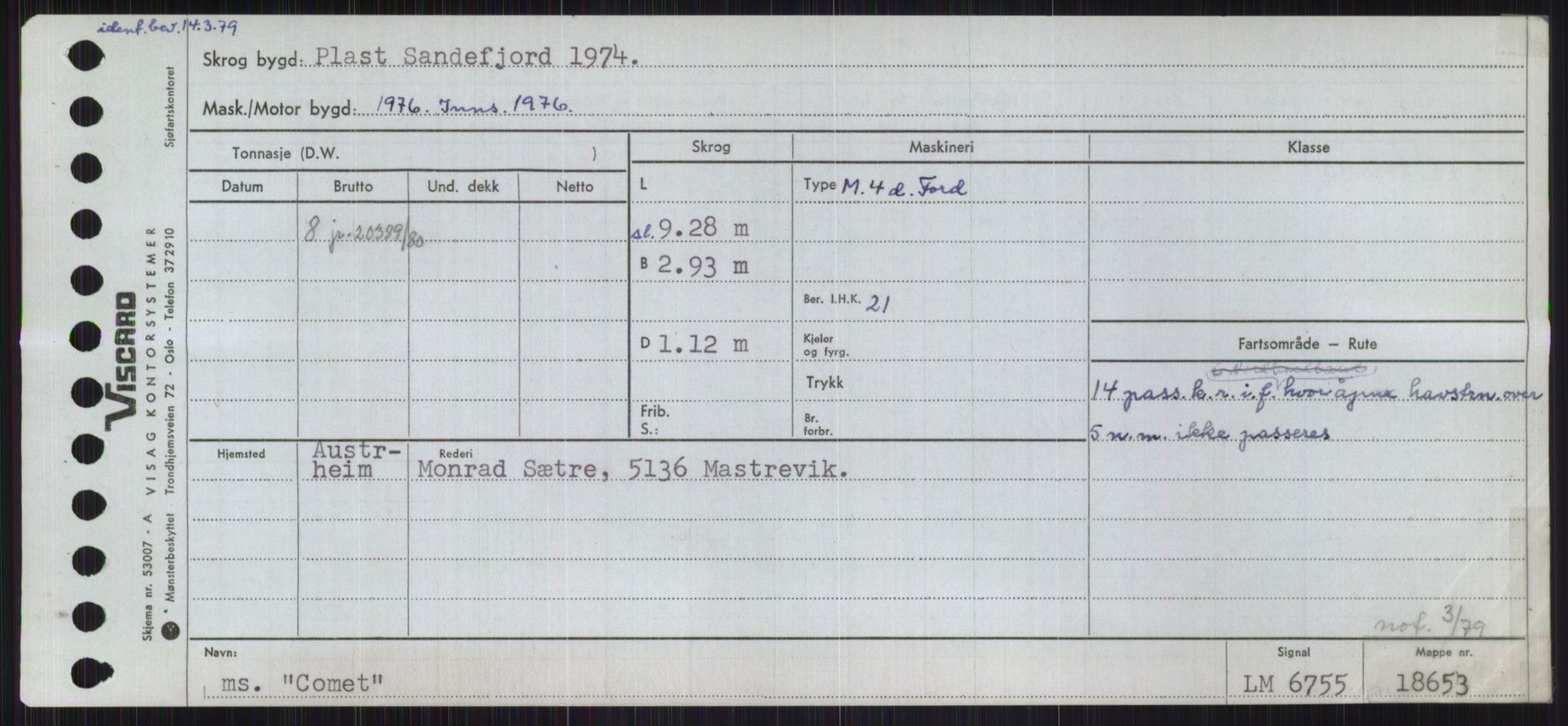 Sjøfartsdirektoratet med forløpere, Skipsmålingen, RA/S-1627/H/Ha/L0001/0002: Fartøy, A-Eig / Fartøy Bjør-Eig, p. 683