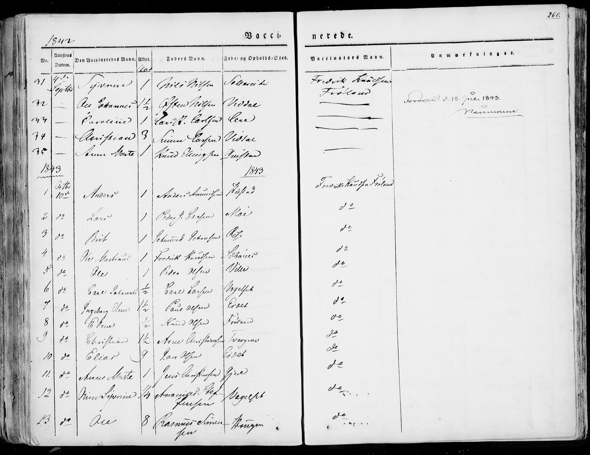 Ministerialprotokoller, klokkerbøker og fødselsregistre - Møre og Romsdal, AV/SAT-A-1454/515/L0208: Parish register (official) no. 515A04, 1830-1846, p. 260