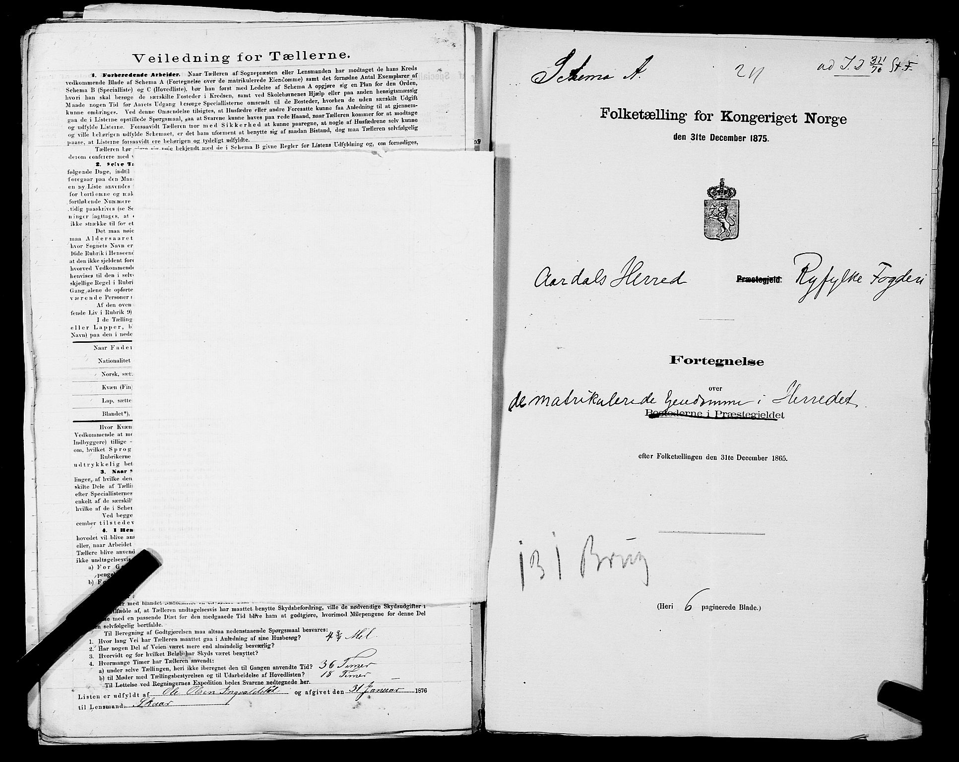 SAST, 1875 census for 1133P Hjelmeland, 1875, p. 59