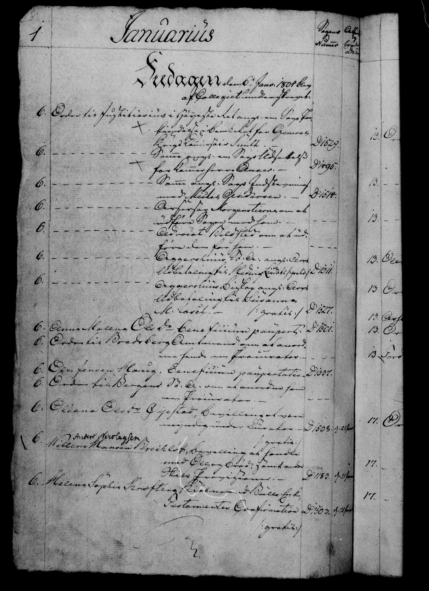 Danske Kanselli 1800-1814, RA/EA-3024/H/Hf/Hfb/Hfbc/L0005: Underskrivelsesbok m. register, 1804, p. 1