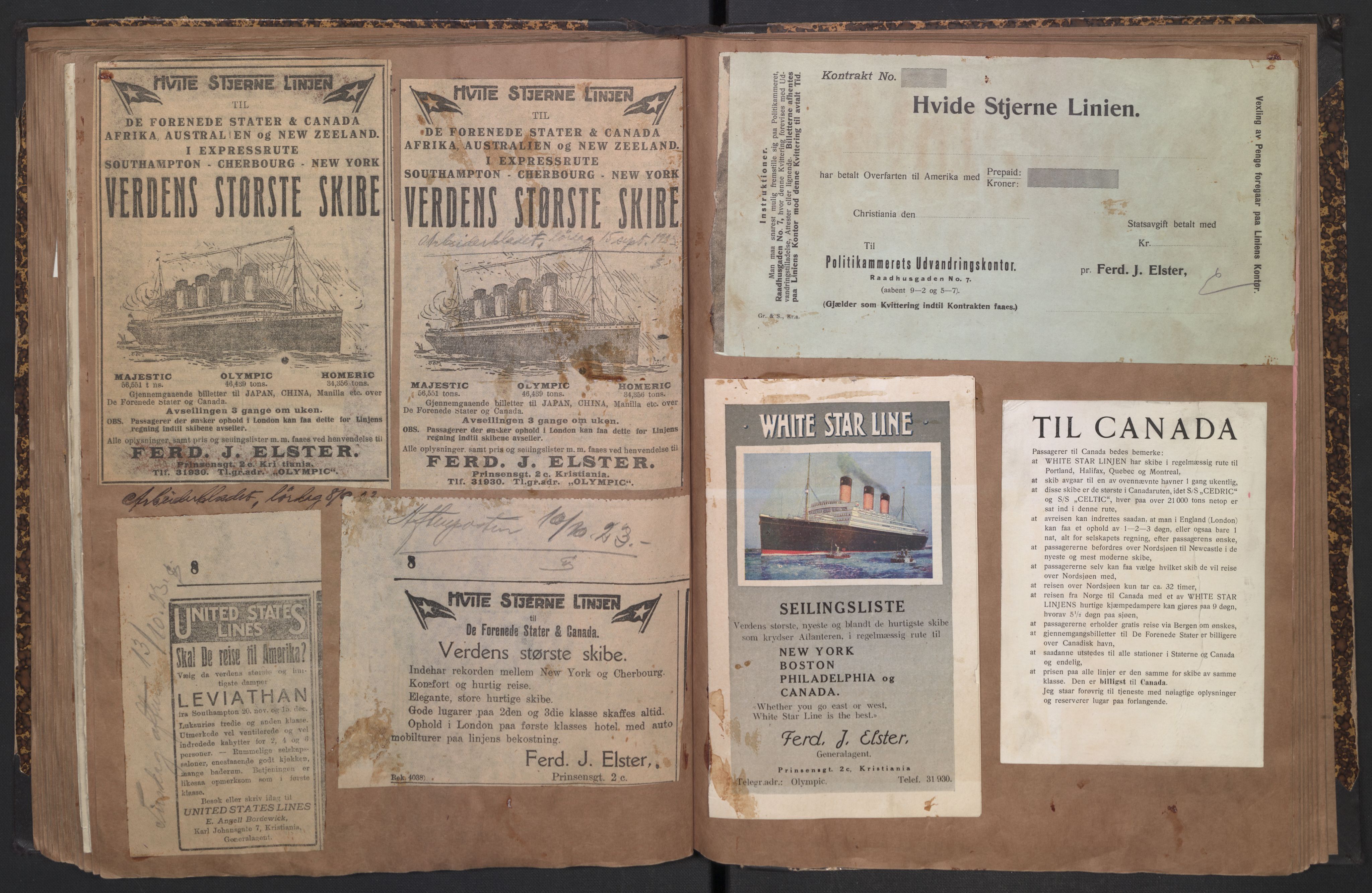 White Star-linjen, AV/SAO-PAO-0201/D/Dc/L0001: Utklippingsbok, 1909-1924, p. 78