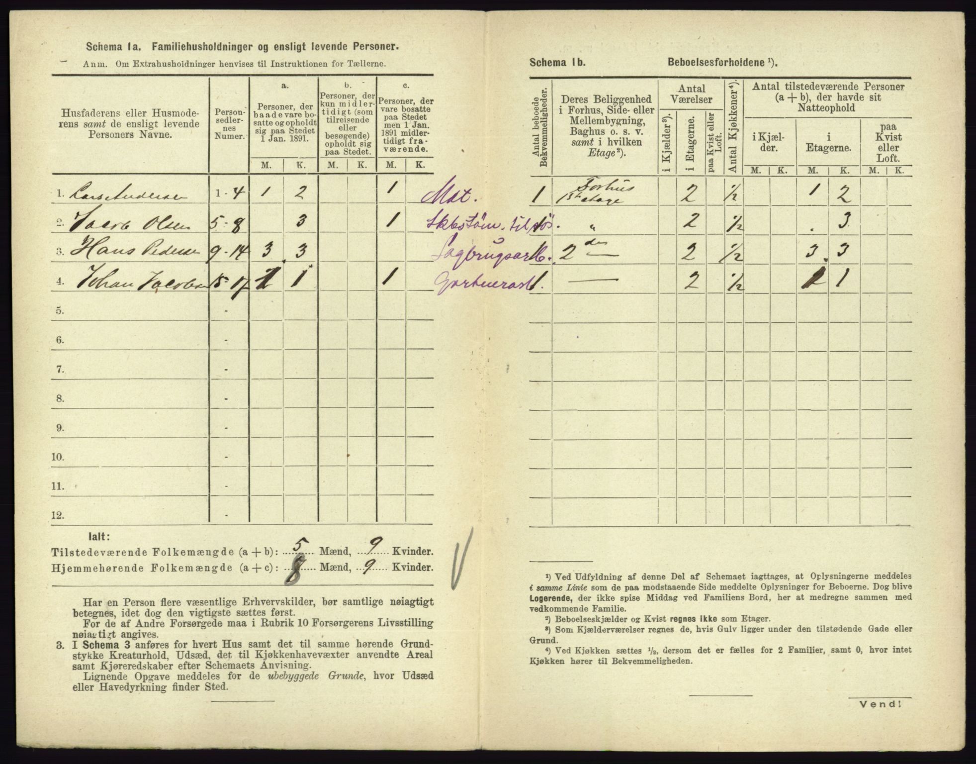 RA, 1891 census for 0705 Tønsberg, 1891, p. 1157