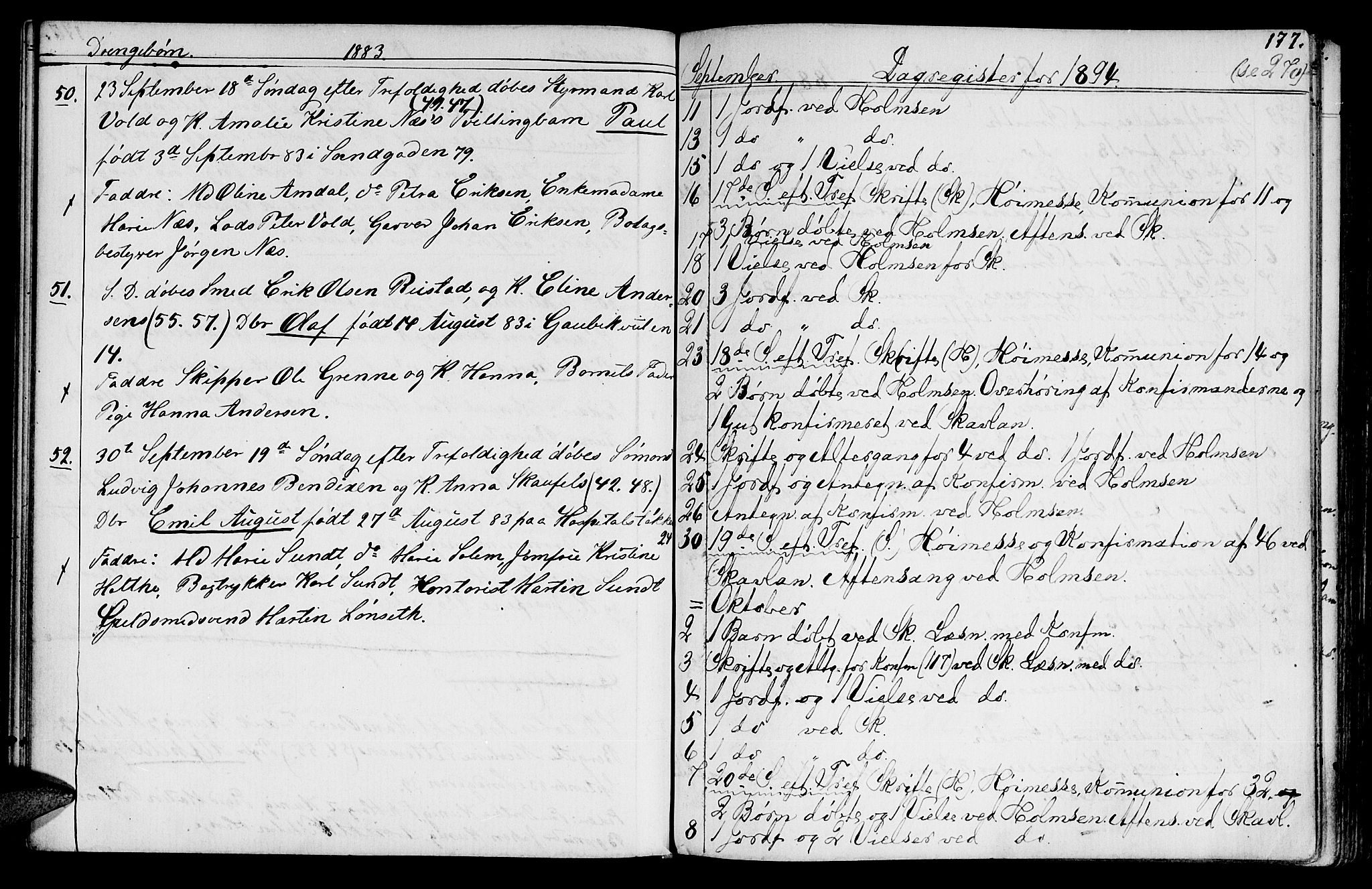 Ministerialprotokoller, klokkerbøker og fødselsregistre - Sør-Trøndelag, SAT/A-1456/602/L0142: Parish register (copy) no. 602C10, 1872-1894, p. 177