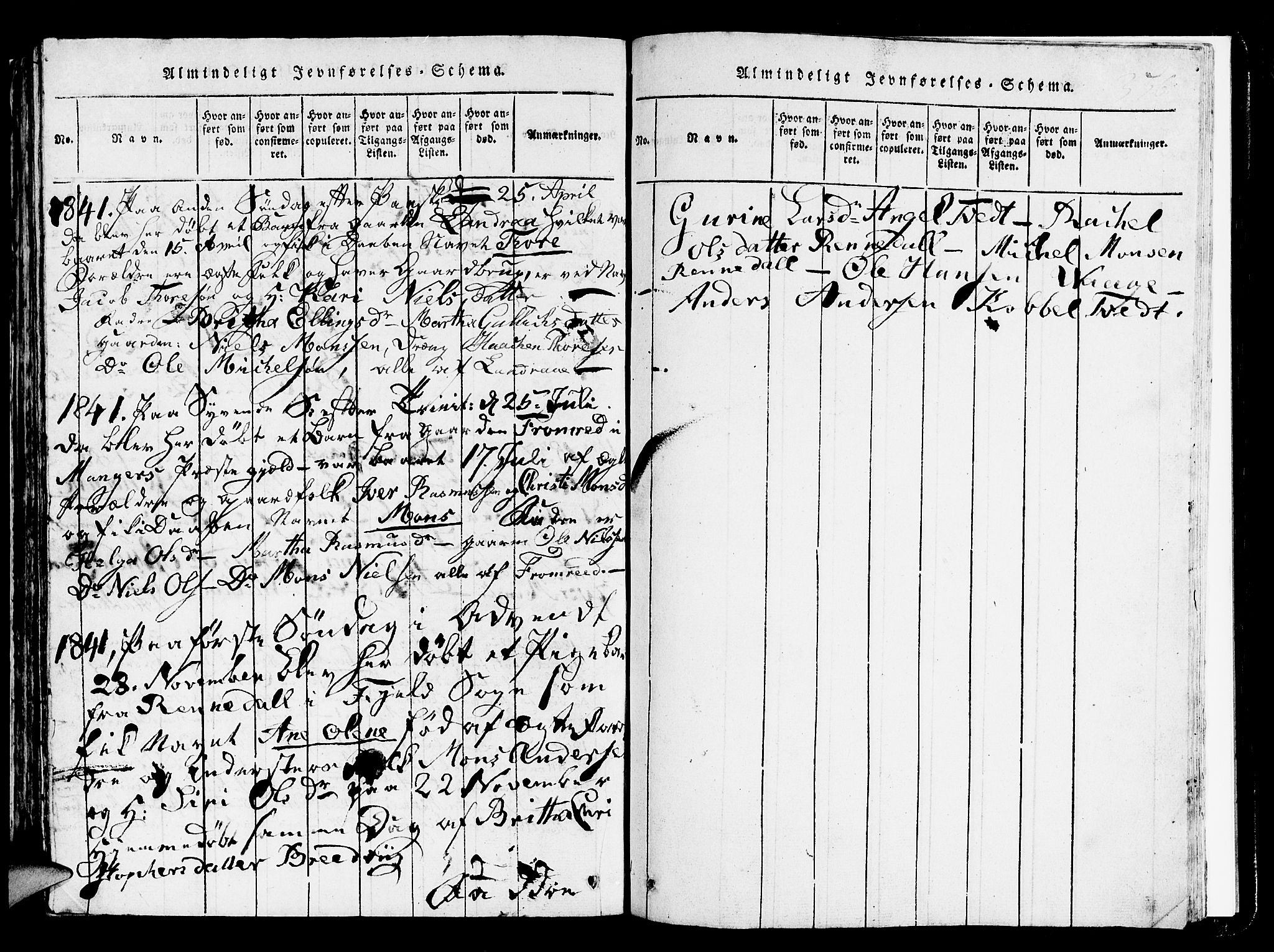 Askøy Sokneprestembete, SAB/A-74101/H/Ha/Hab/Haba/L0002: Parish register (copy) no. A 2, 1815-1846, p. 356