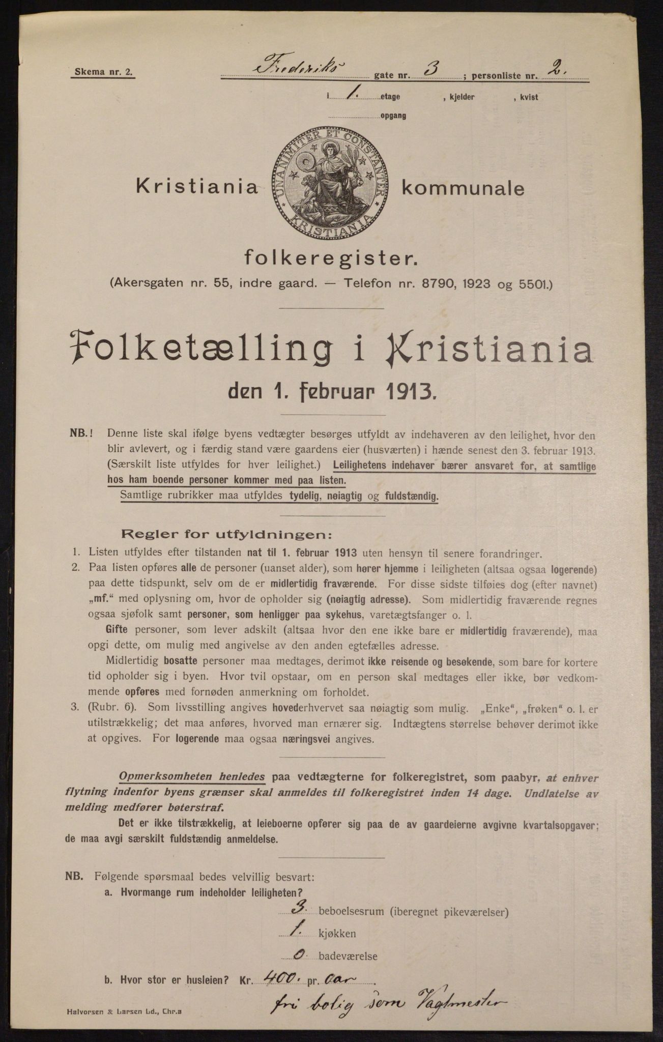 OBA, Municipal Census 1913 for Kristiania, 1913, p. 26767