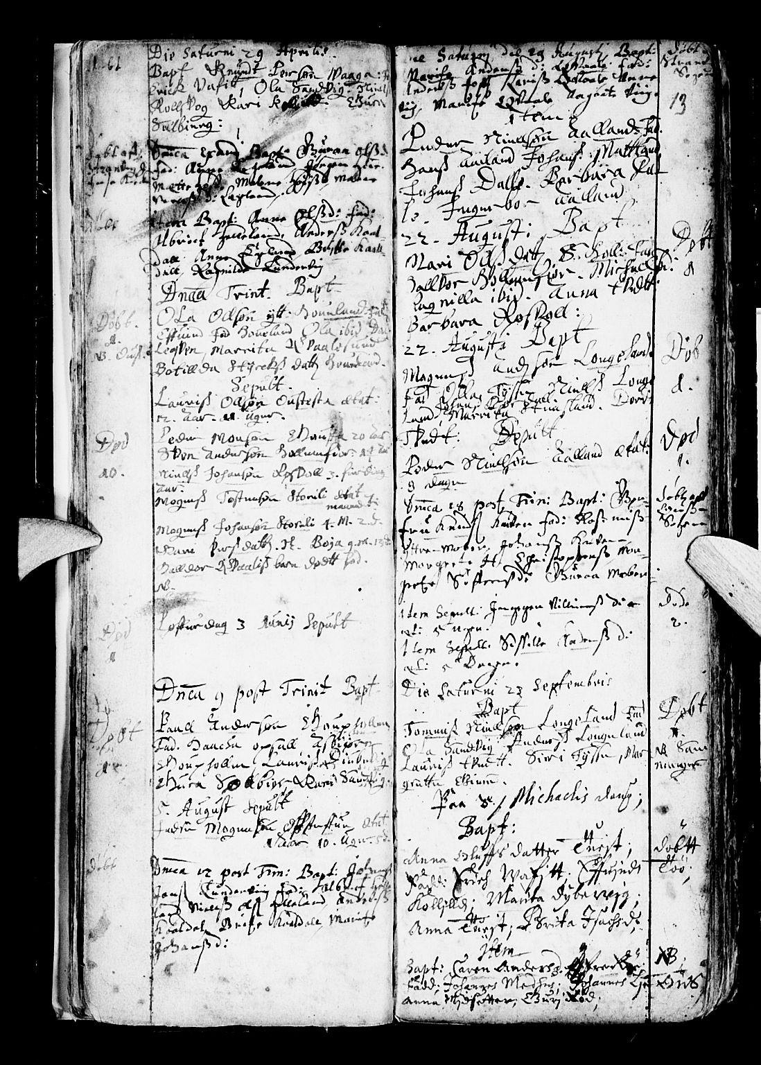 Os sokneprestembete, SAB/A-99929: Parish register (official) no. A 6, 1669-1719, p. 13