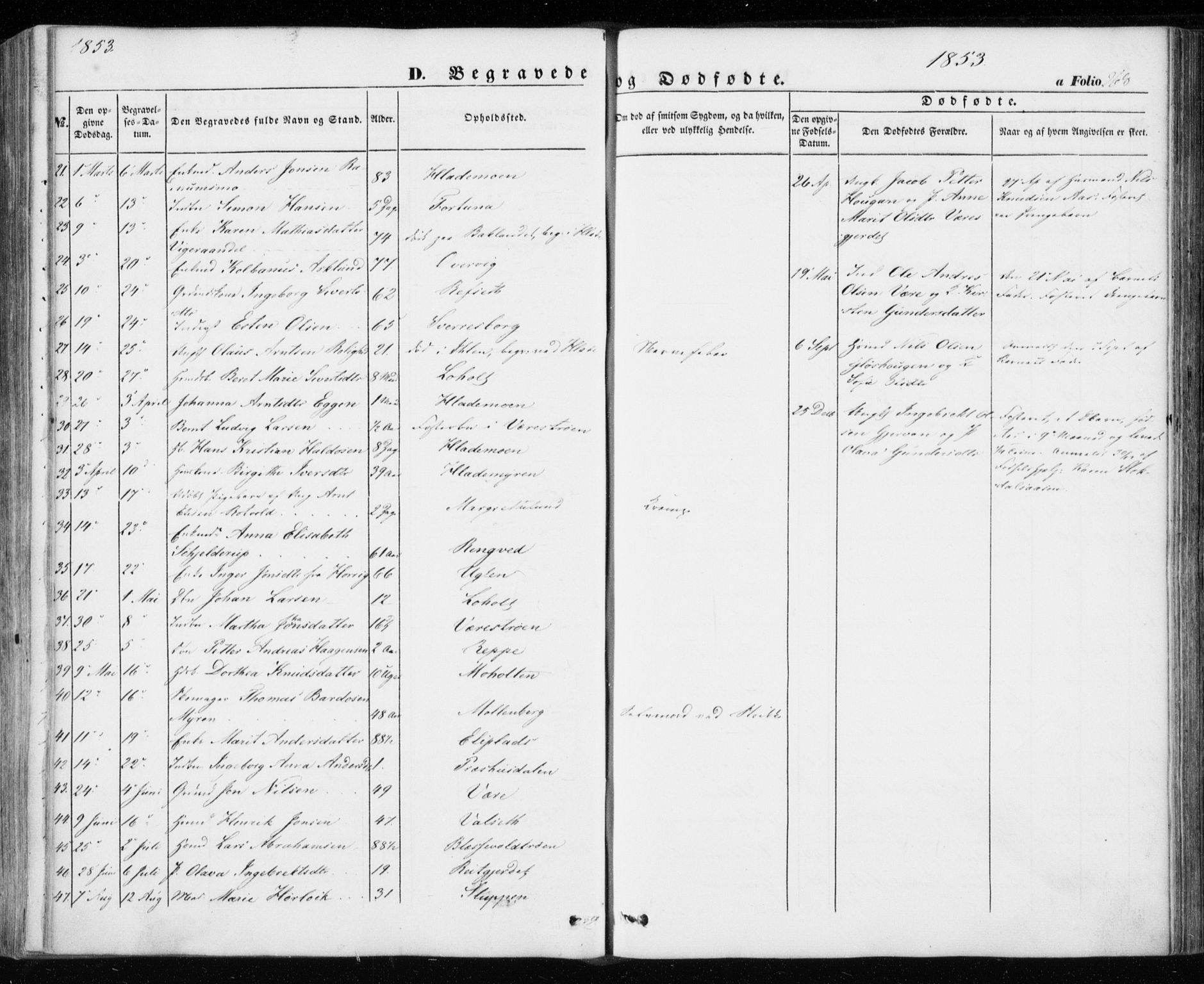 Ministerialprotokoller, klokkerbøker og fødselsregistre - Sør-Trøndelag, SAT/A-1456/606/L0291: Parish register (official) no. 606A06, 1848-1856, p. 268