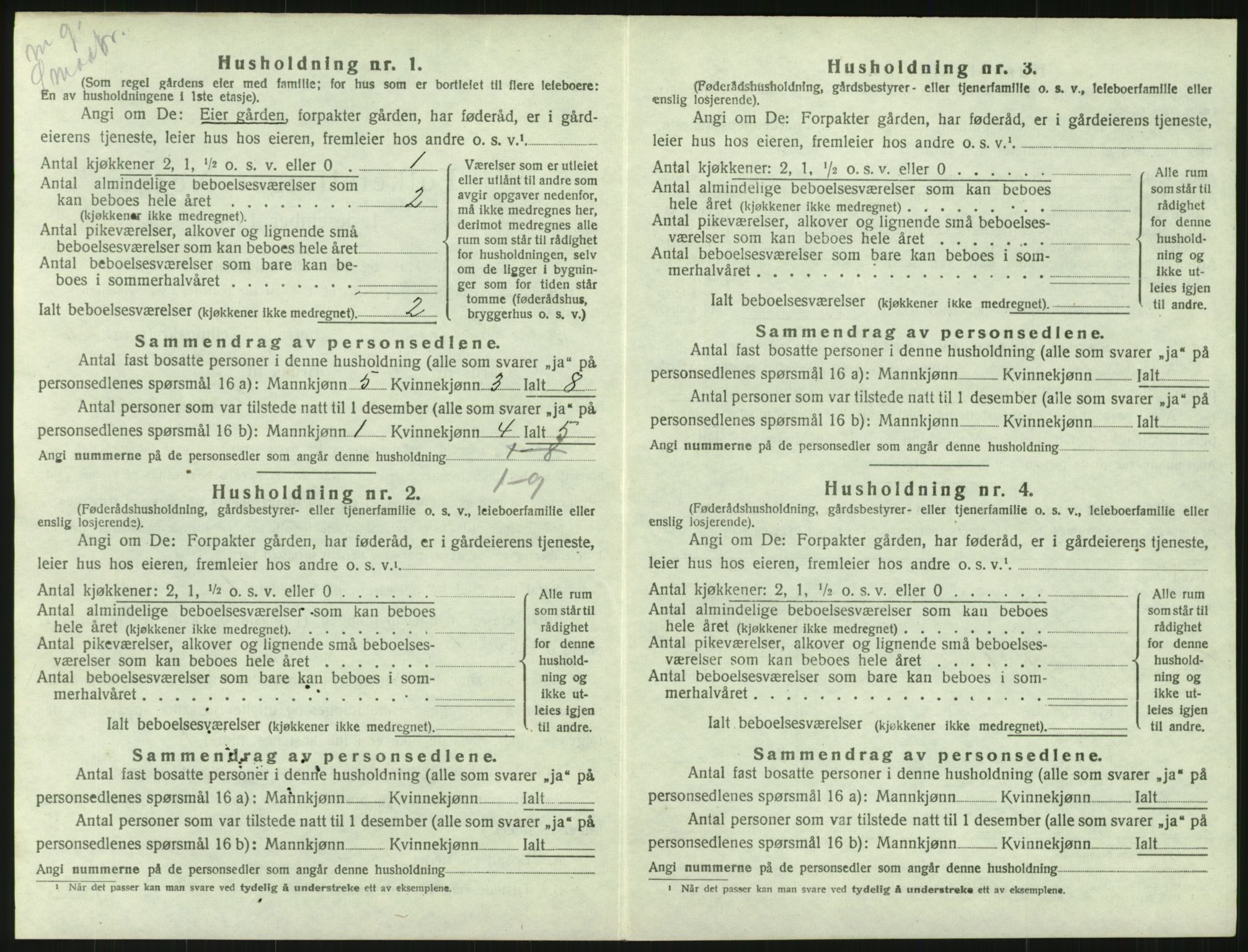 SAH, 1920 census for Elverum, 1920, p. 3767