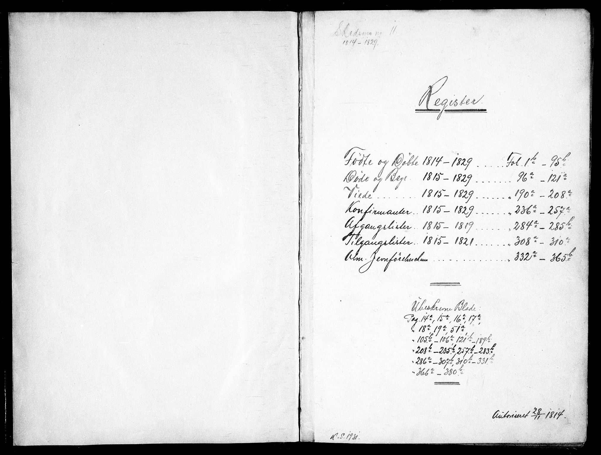 Skedsmo prestekontor Kirkebøker, SAO/A-10033a/F/Fa/L0008: Parish register (official) no. I 8, 1815-1829