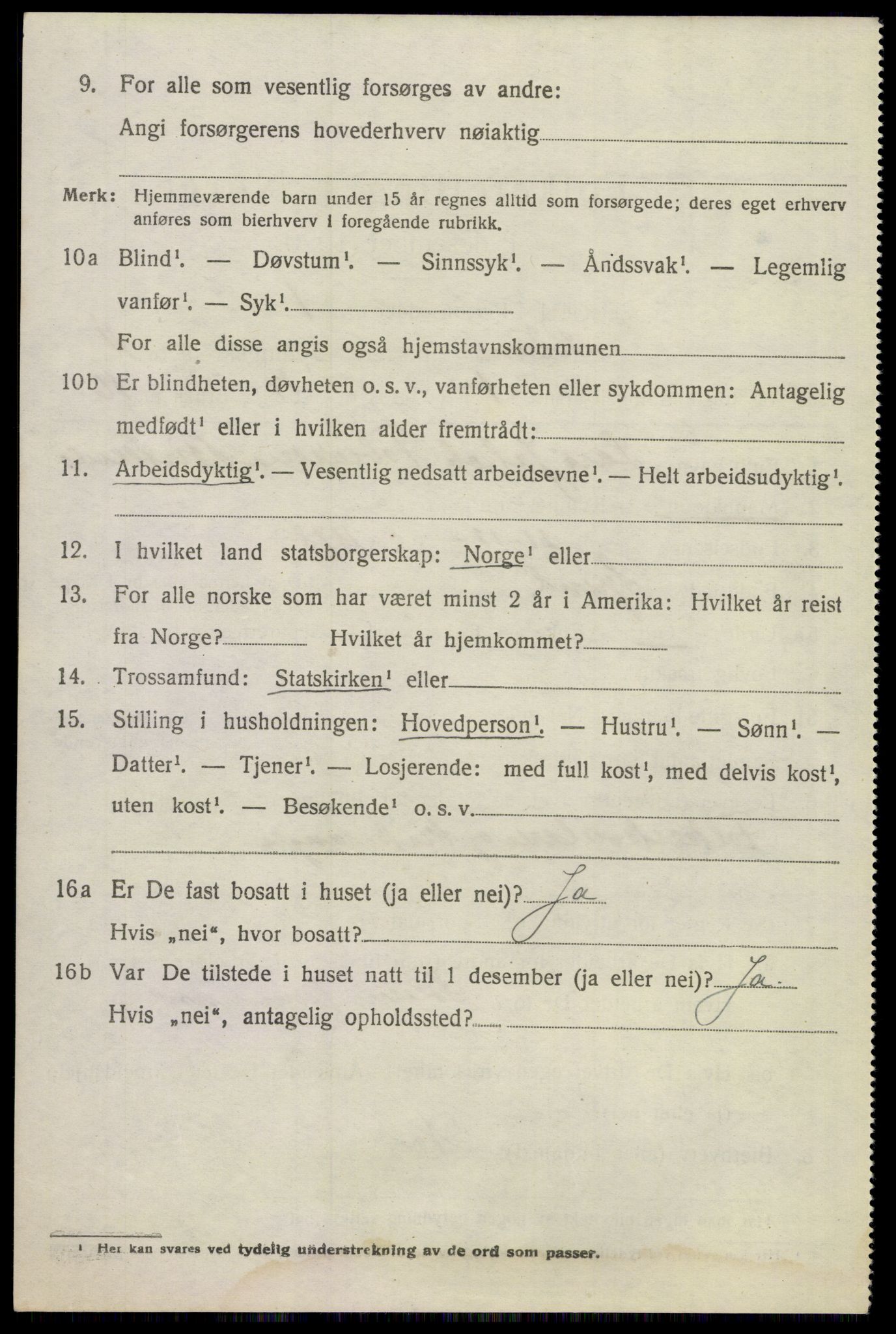 SAKO, 1920 census for Solum, 1920, p. 15693