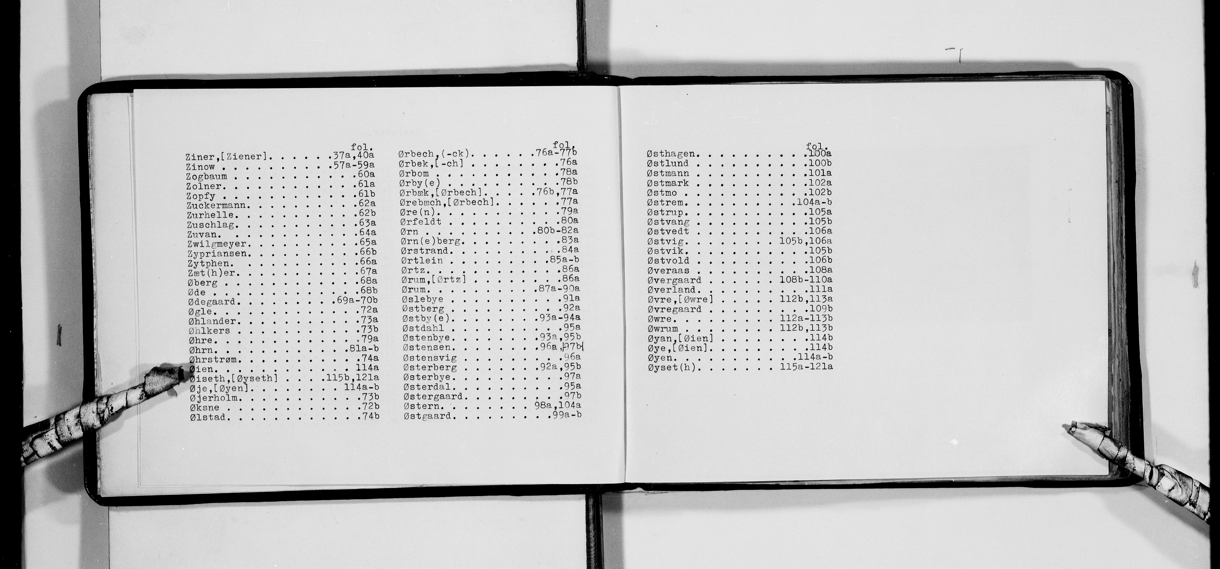 Lassens samlinger, AV/RA-PA-0051/F/Fa/L0048: Personalhistoriske og genealogiske opptegnelser: Yberwasser - Øyseth, 1500-1907