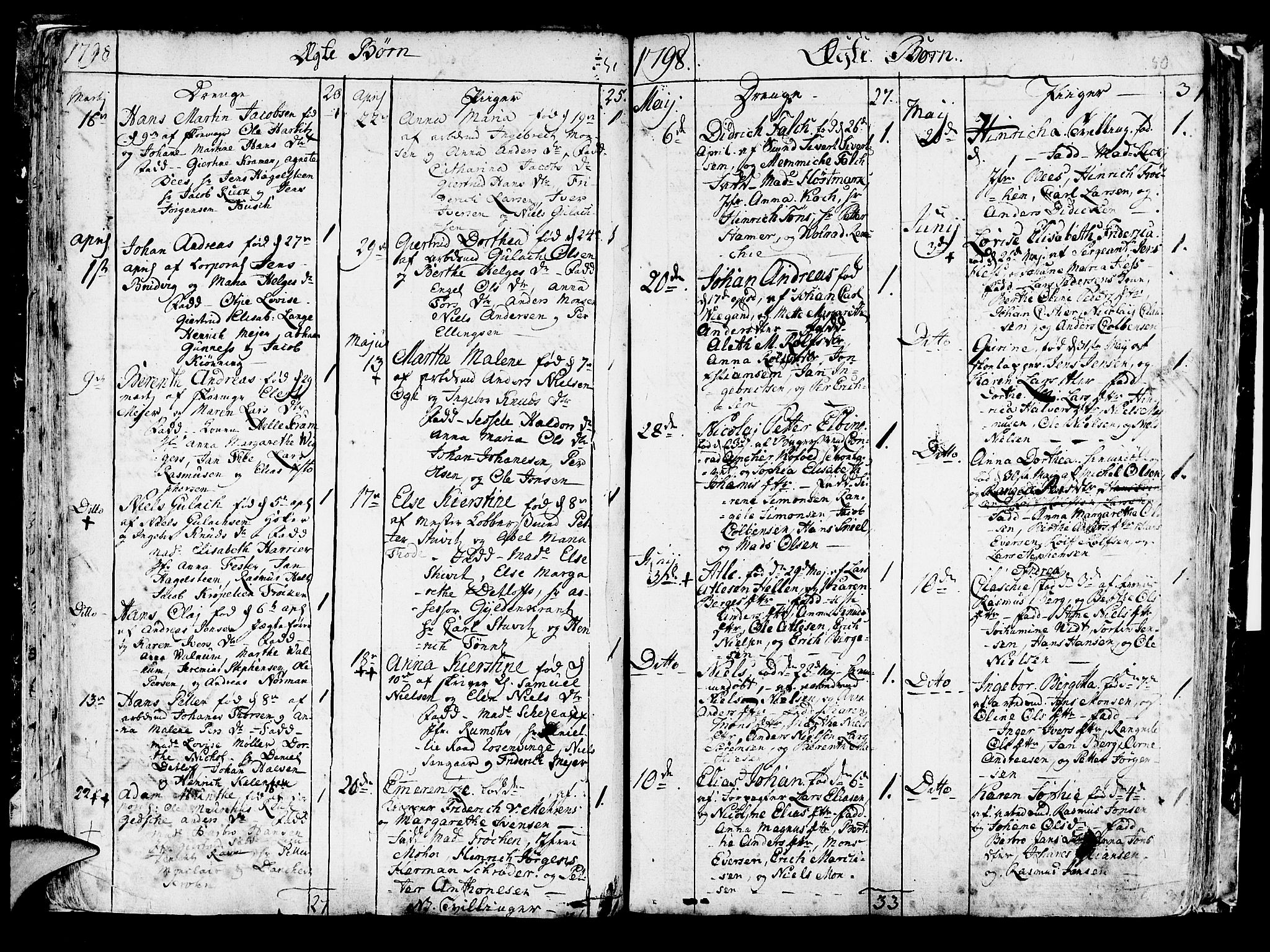 Korskirken sokneprestembete, AV/SAB-A-76101/H/Haa/L0006: Parish register (official) no. A 6, 1790-1820, p. 50