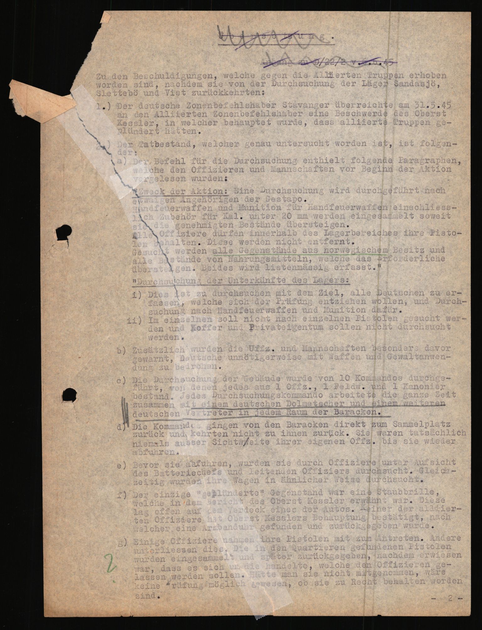 Forsvarets Overkommando. 2 kontor. Arkiv 11.4. Spredte tyske arkivsaker, AV/RA-RAFA-7031/D/Dar/Dara/L0021: Nachrichten des OKW, 1943-1945, p. 162