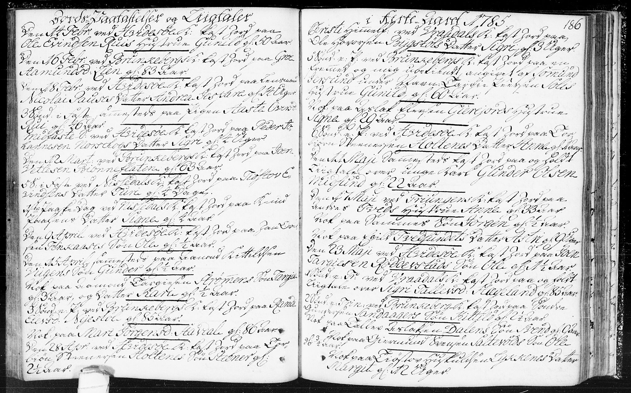 Kviteseid kirkebøker, AV/SAKO-A-276/F/Fa/L0002: Parish register (official) no. I 2, 1773-1786, p. 186