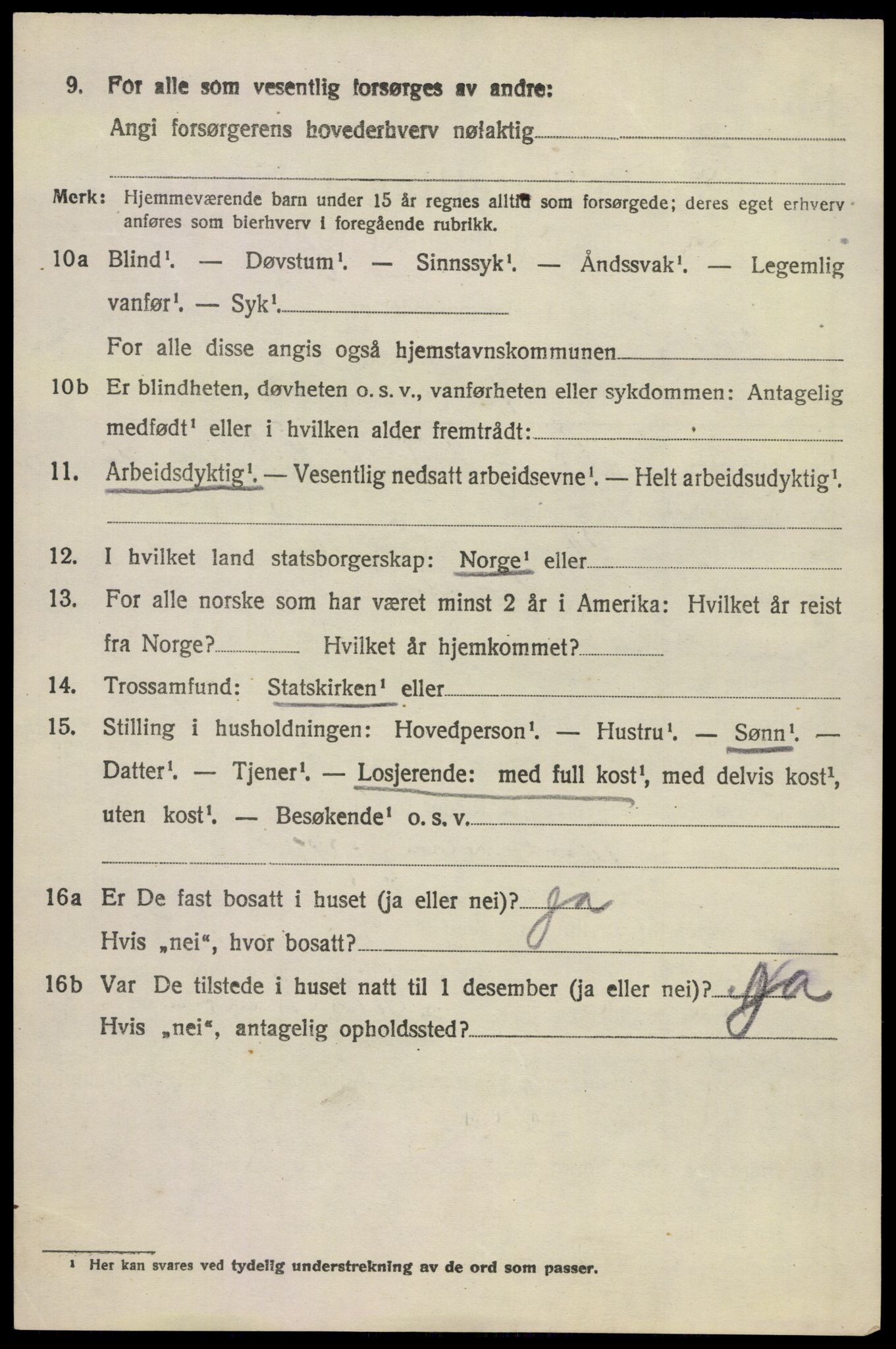 SAKO, 1920 census for Hedrum, 1920, p. 9892