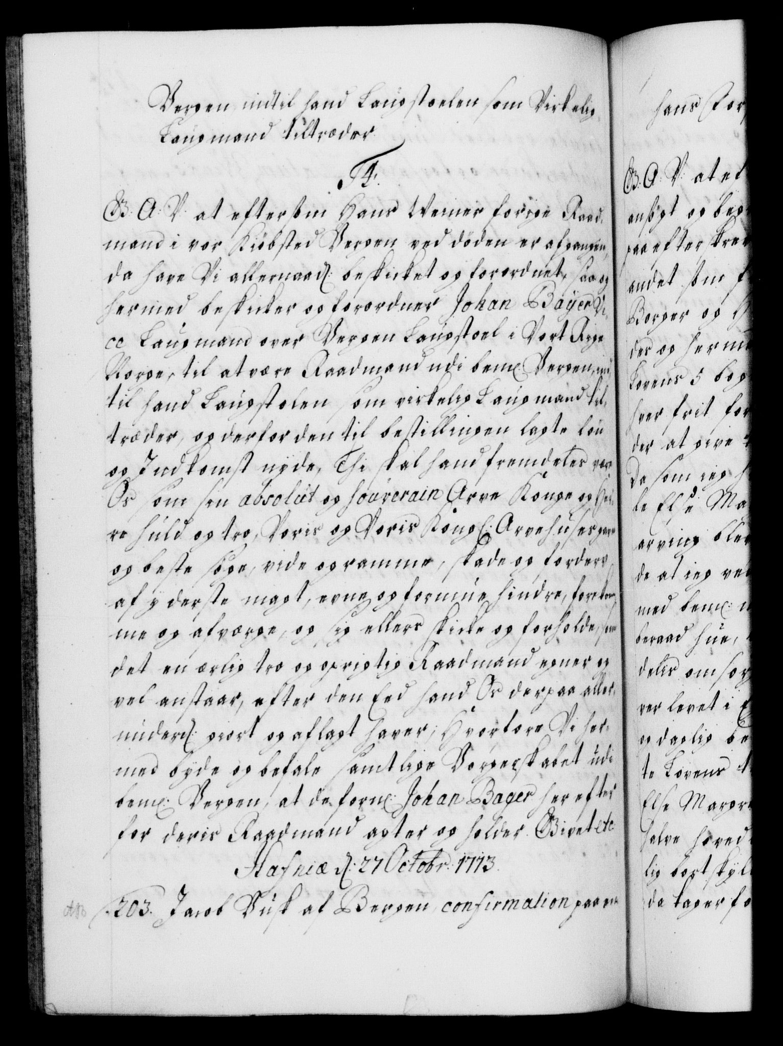 Danske Kanselli 1572-1799, AV/RA-EA-3023/F/Fc/Fca/Fcaa/L0021: Norske registre, 1712-1715, p. 174b