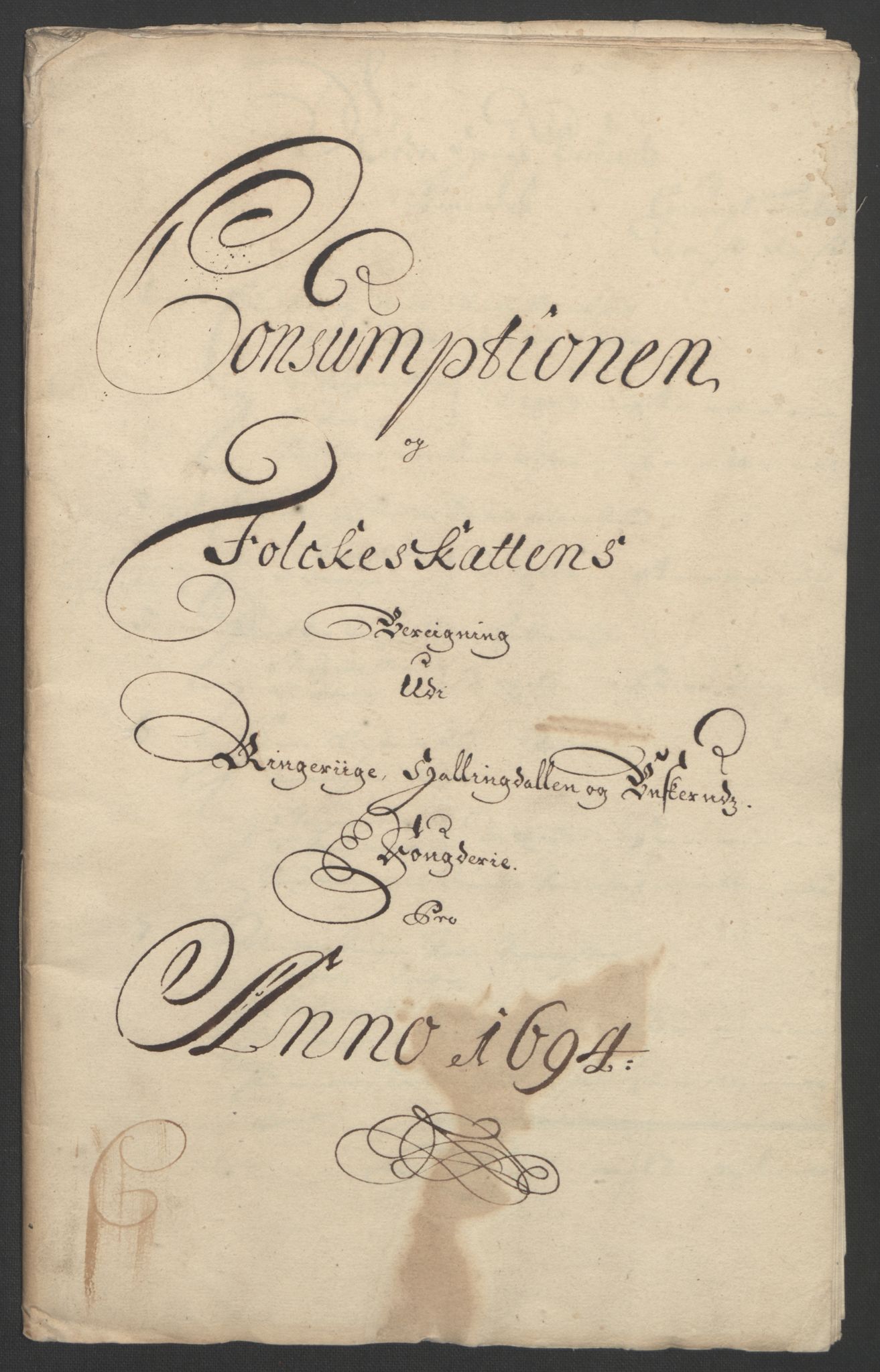 Rentekammeret inntil 1814, Reviderte regnskaper, Fogderegnskap, AV/RA-EA-4092/R22/L1451: Fogderegnskap Ringerike, Hallingdal og Buskerud, 1694, p. 231