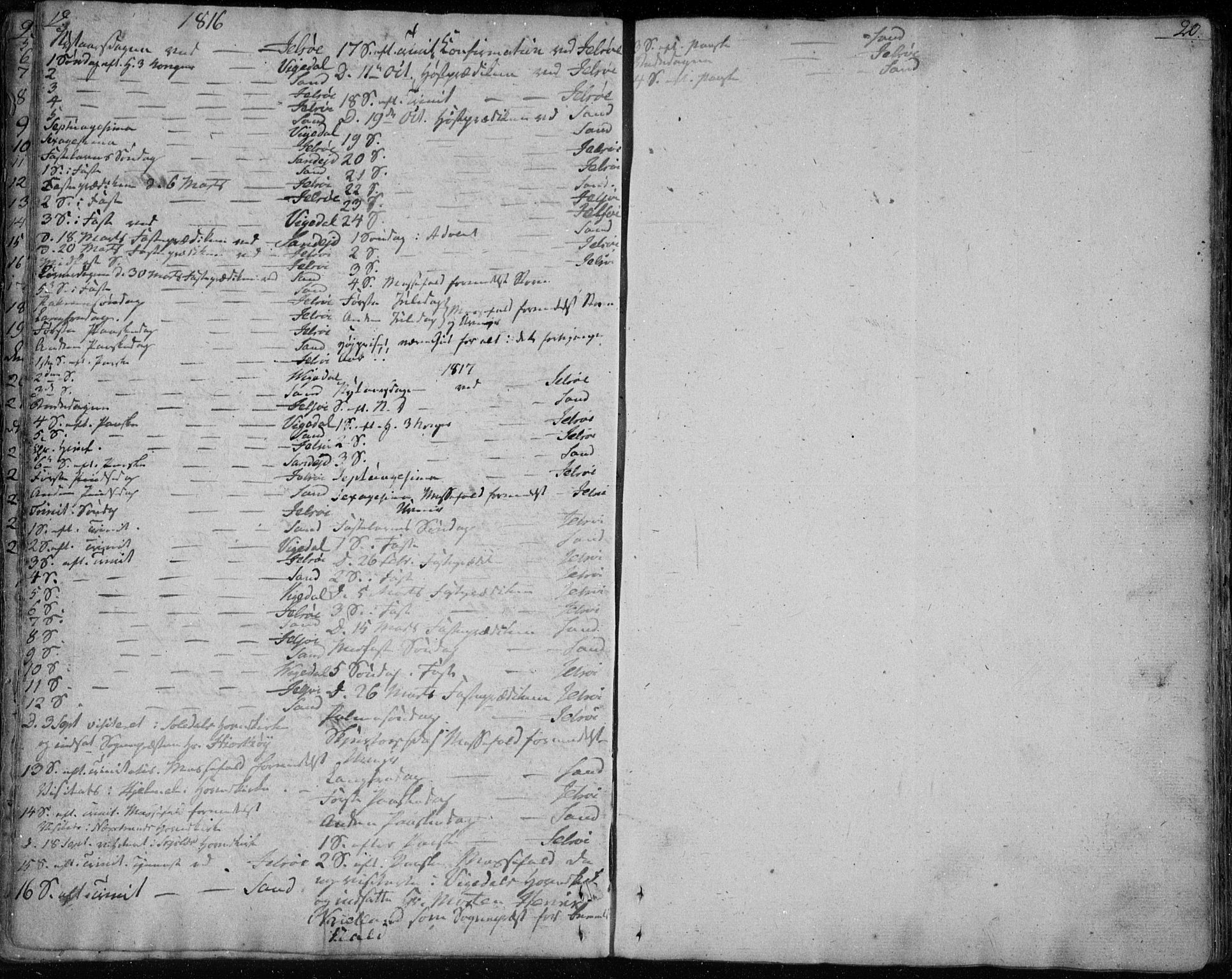 Jelsa sokneprestkontor, AV/SAST-A-101842/01/IV: Parish register (official) no. A 4, 1796-1816, p. 19-20