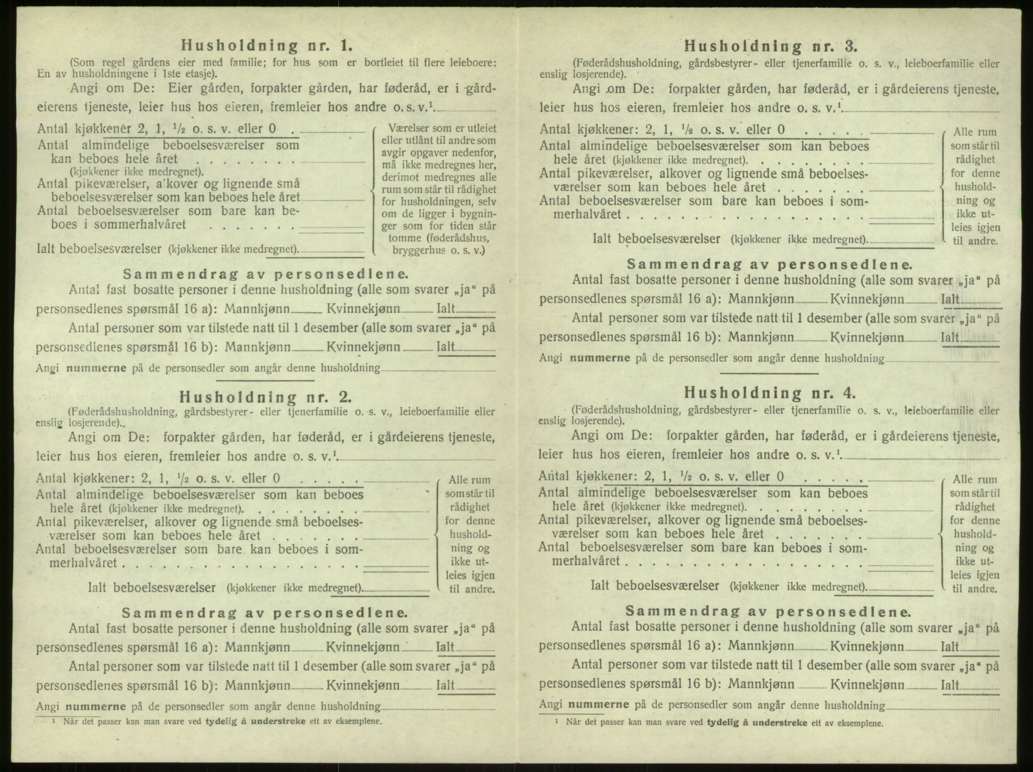 SAB, 1920 census for Haus, 1920, p. 1350