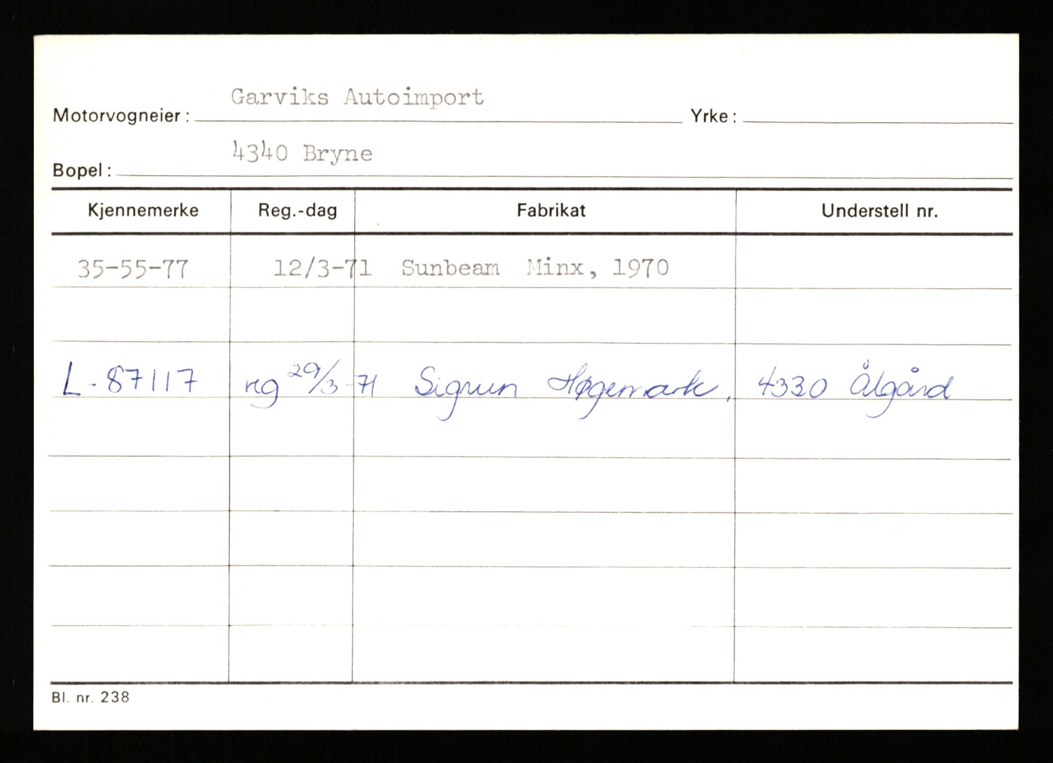 Stavanger trafikkstasjon, AV/SAST-A-101942/0/G/L0011: Registreringsnummer: 240000 - 363477, 1930-1971, p. 3141