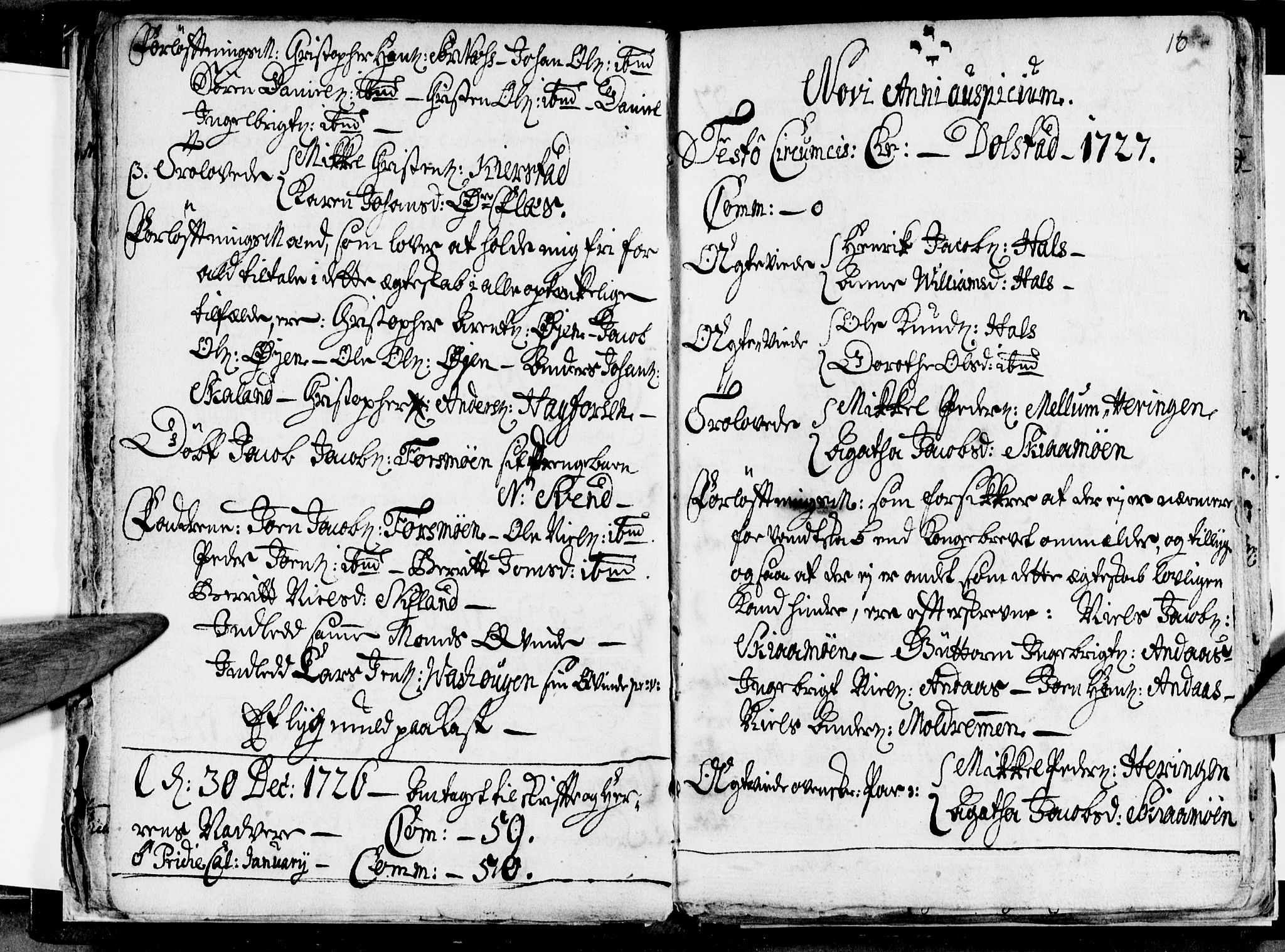 Ministerialprotokoller, klokkerbøker og fødselsregistre - Nordland, SAT/A-1459/820/L0283: Parish register (official) no. 820A04, 1726-1729, p. 16