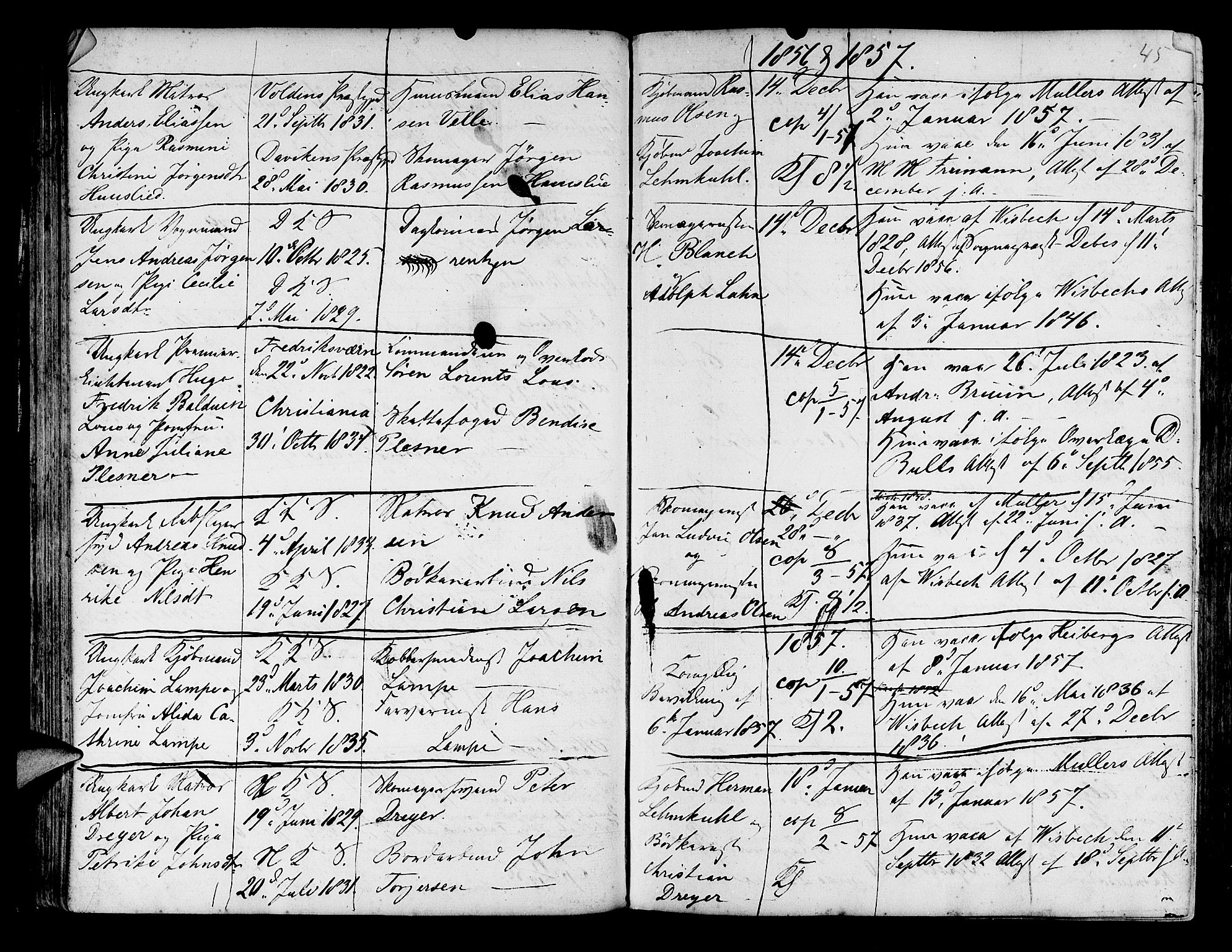 Korskirken sokneprestembete, AV/SAB-A-76101/H/Haa/L0009: Parish register (official) no. A 9, 1743-1861, p. 45