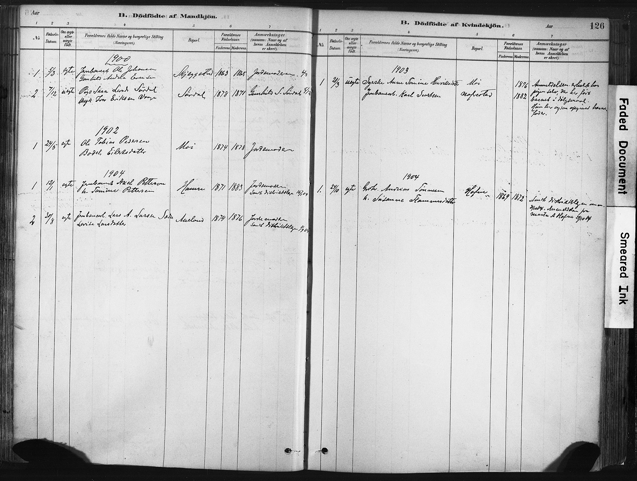 Lund sokneprestkontor, AV/SAST-A-101809/S06/L0011: Parish register (official) no. A 10, 1877-1904, p. 126