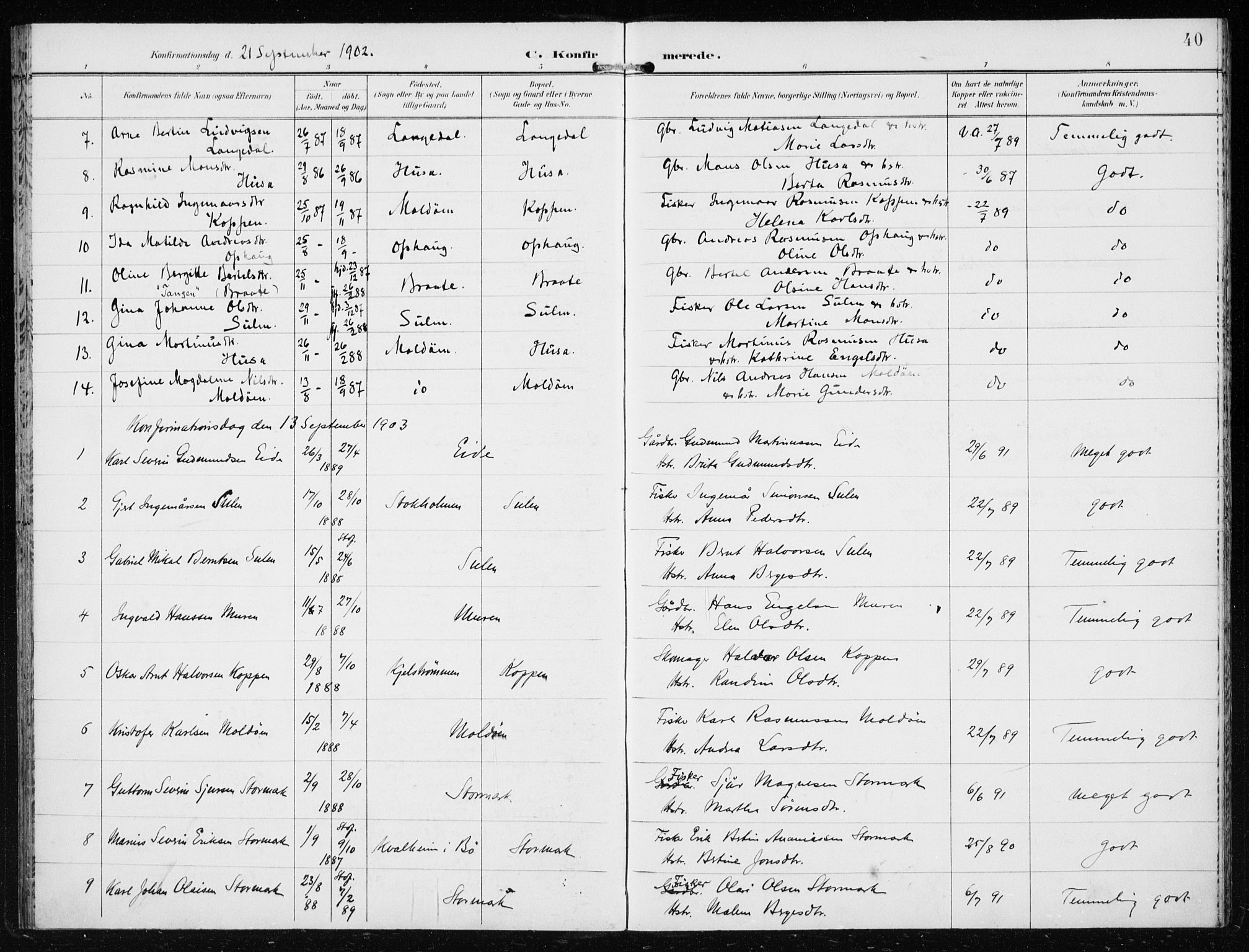 Lindås Sokneprestembete, AV/SAB-A-76701/H/Haa/Haad/L0002: Parish register (official) no. D  2, 1897-1912, p. 40