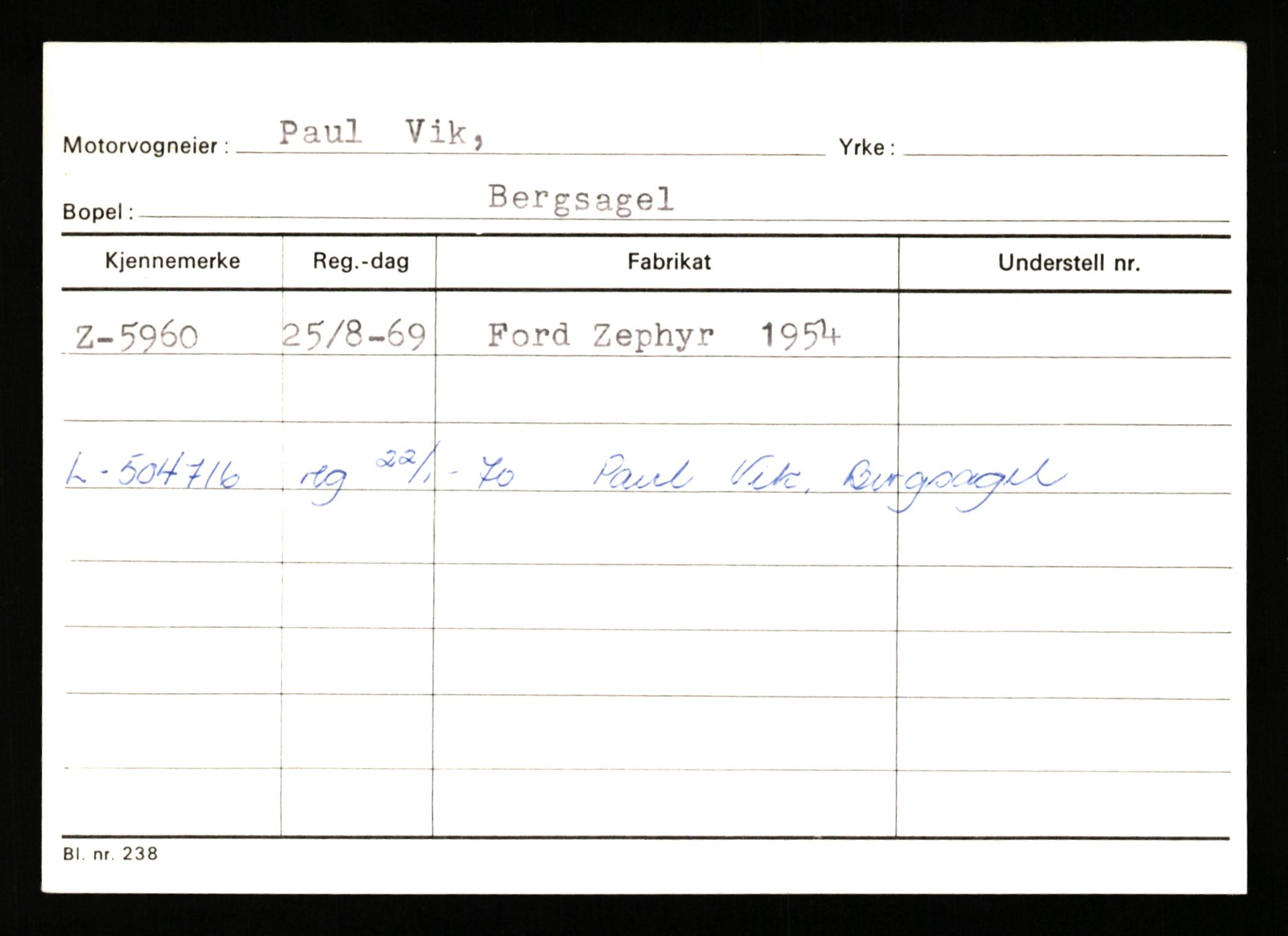 Stavanger trafikkstasjon, SAST/A-101942/0/G/L0002: Registreringsnummer: 5791 - 10405, 1930-1971, p. 93