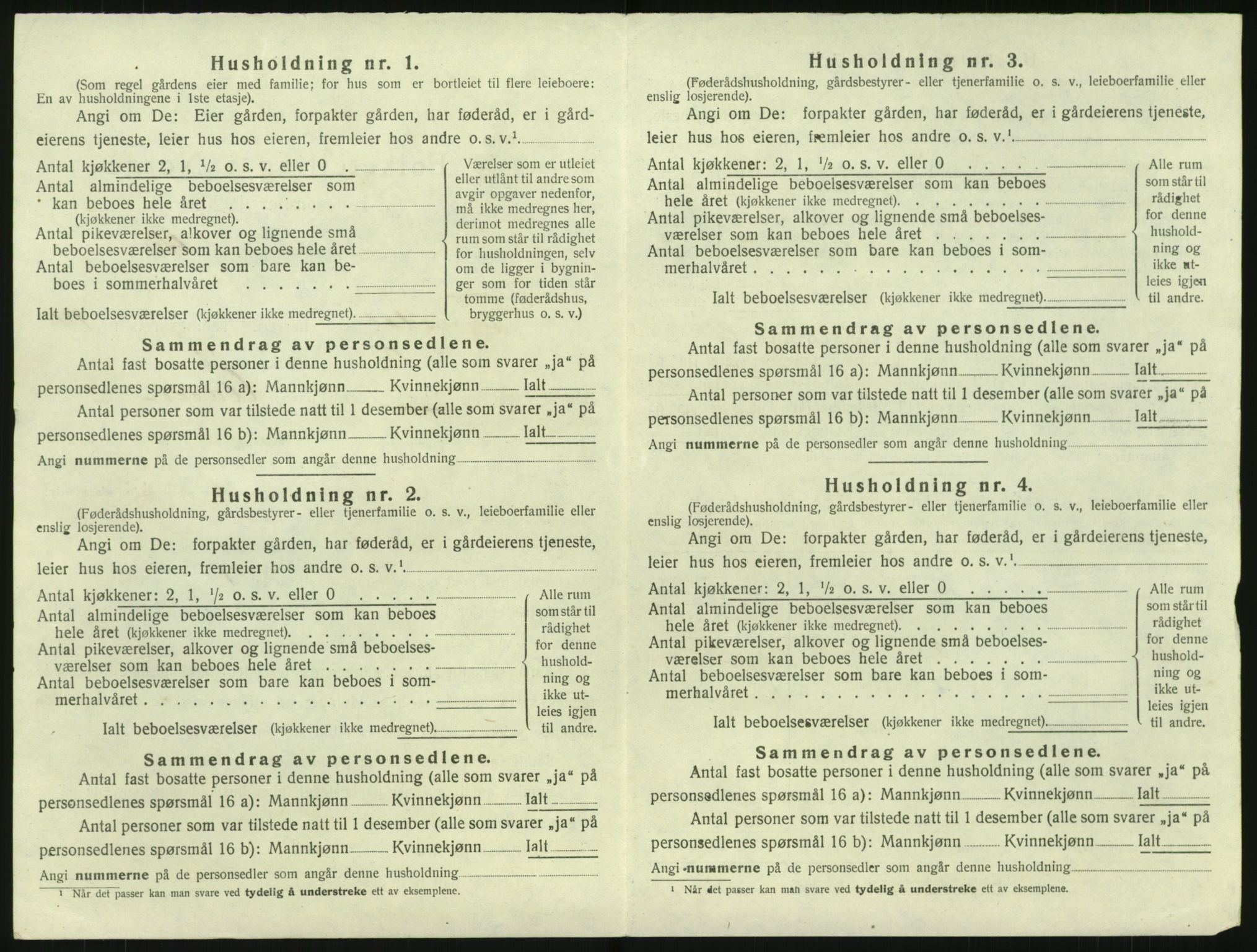 SAKO, 1920 census for Fyresdal, 1920, p. 964