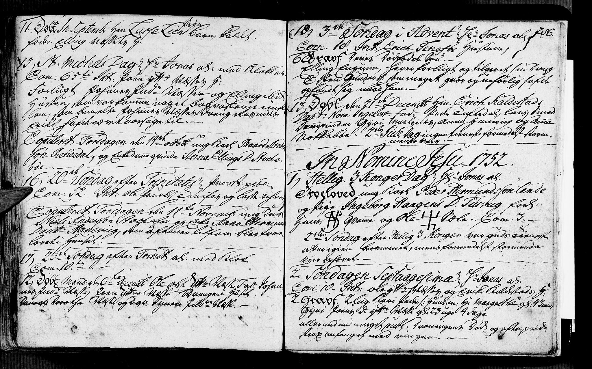 Vik sokneprestembete, AV/SAB-A-81501/H/Haa/Haaa/L0002: Parish register (official) no. A 2 / 4, 1740-1754, p. 286