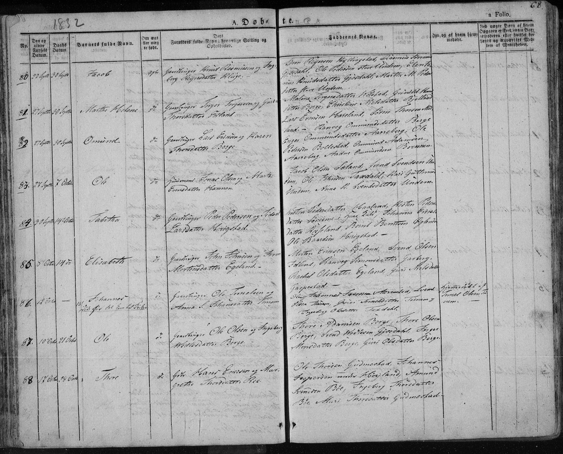 Lye sokneprestkontor, AV/SAST-A-101794/001/30BA/L0004: Parish register (official) no. A 4, 1826-1841, p. 69