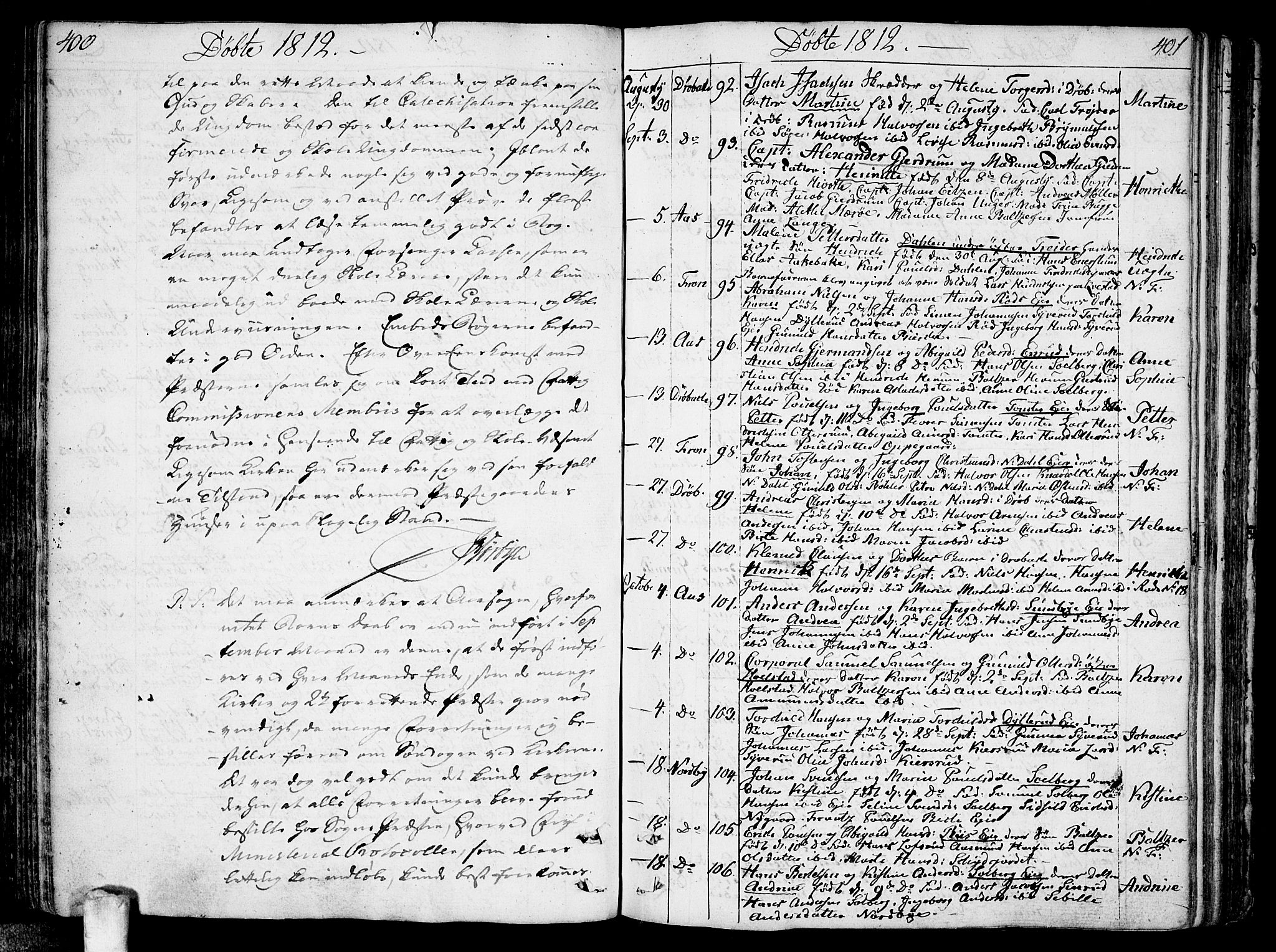 Ås prestekontor Kirkebøker, SAO/A-10894/F/Fa/L0002: Parish register (official) no. I 2, 1778-1813, p. 400-401
