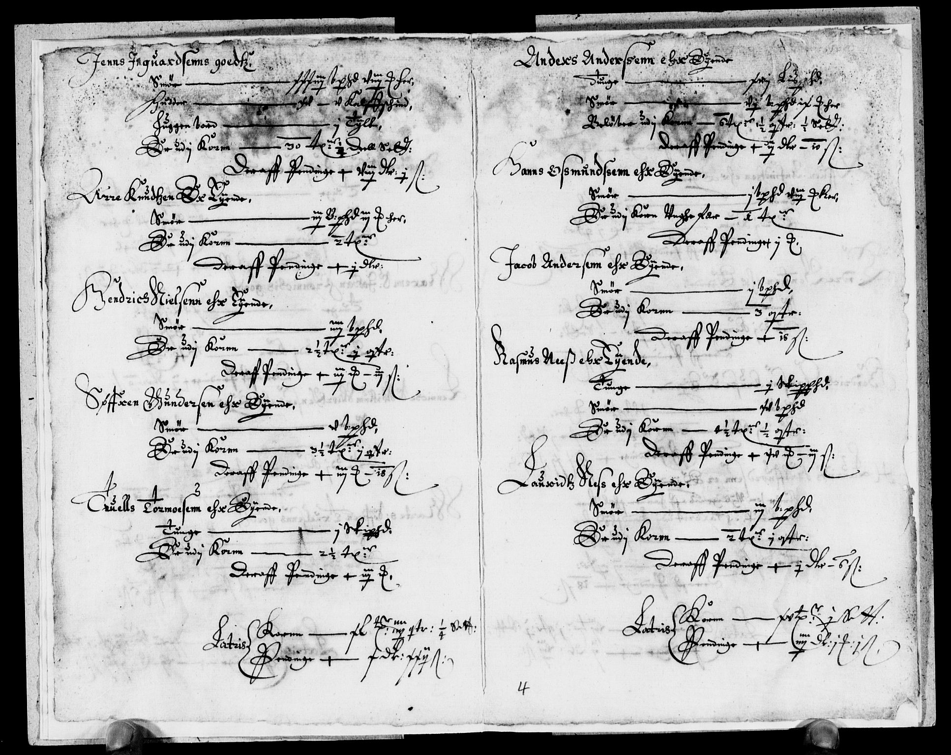 Rentekammeret inntil 1814, Reviderte regnskaper, Lensregnskaper, RA/EA-5023/R/Rb/Rbo/L0025: Tønsberg len, 1643-1645
