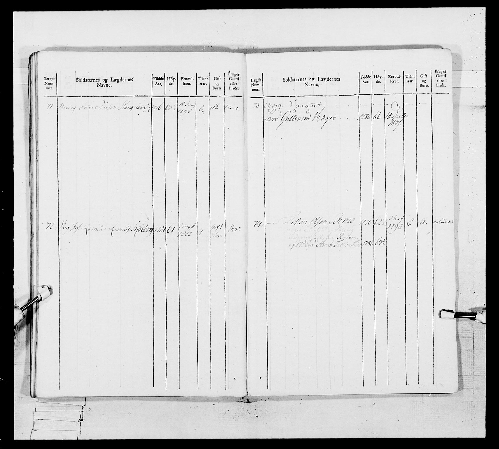 Generalitets- og kommissariatskollegiet, Det kongelige norske kommissariatskollegium, AV/RA-EA-5420/E/Eh/L0109: Vesterlenske nasjonale infanteriregiment, 1806, p. 197