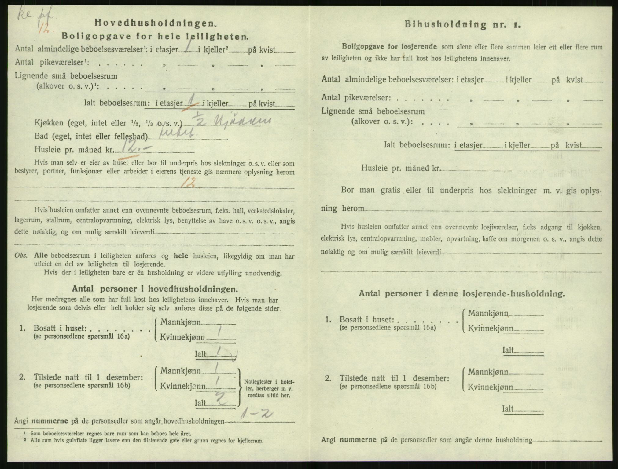 SAT, 1920 census for Levanger town, 1920, p. 1101