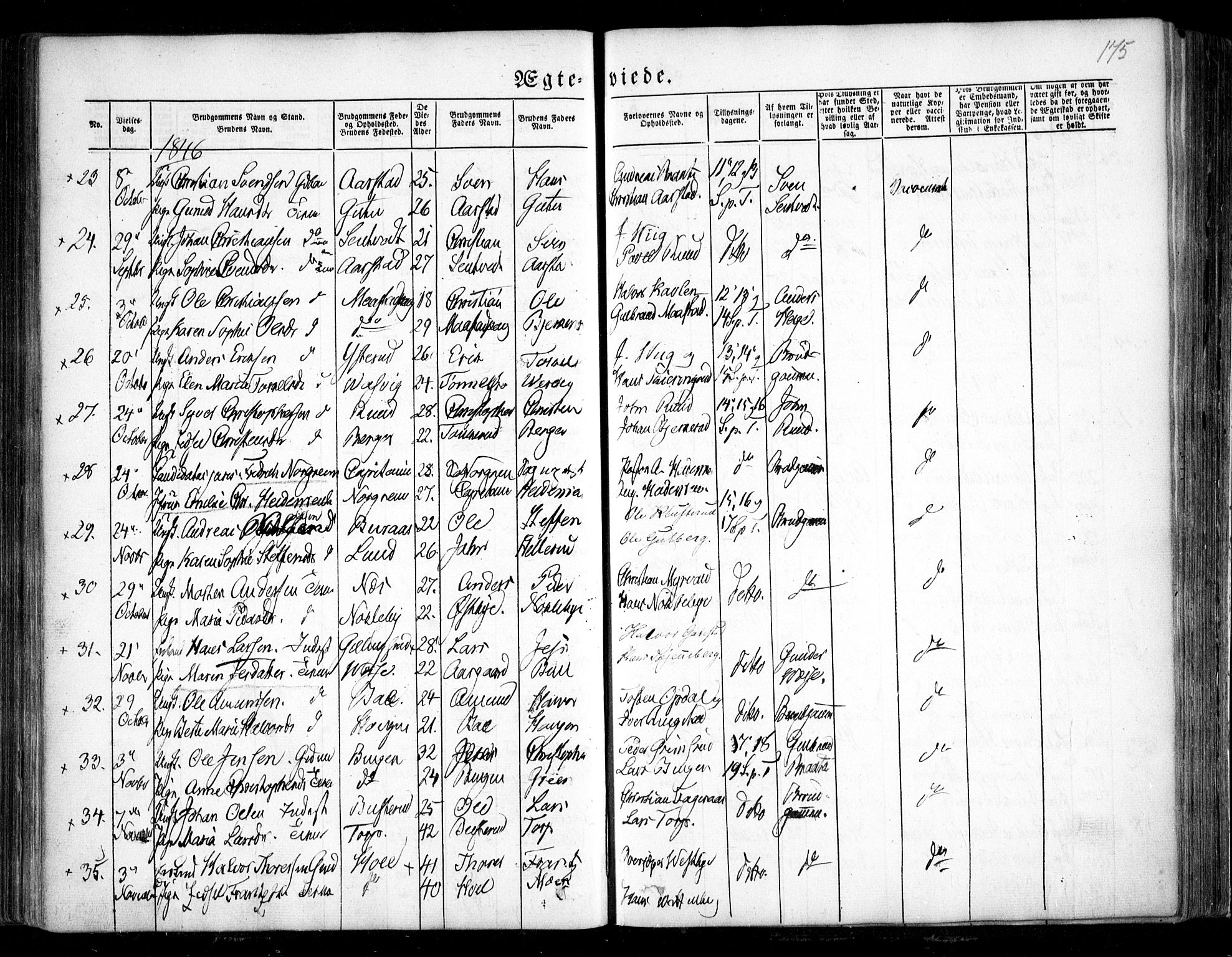 Trøgstad prestekontor Kirkebøker, SAO/A-10925/F/Fa/L0007: Parish register (official) no. I 7, 1845-1854, p. 175