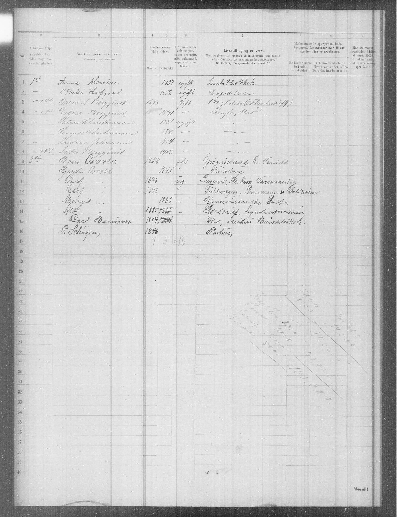 OBA, Municipal Census 1902 for Kristiania, 1902, p. 9747