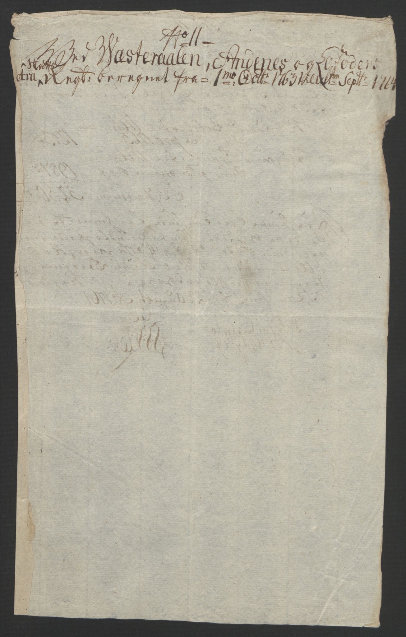 Rentekammeret inntil 1814, Reviderte regnskaper, Fogderegnskap, AV/RA-EA-4092/R67/L4747: Ekstraskatten Vesterålen, Andenes og Lofoten, 1762-1766, p. 330